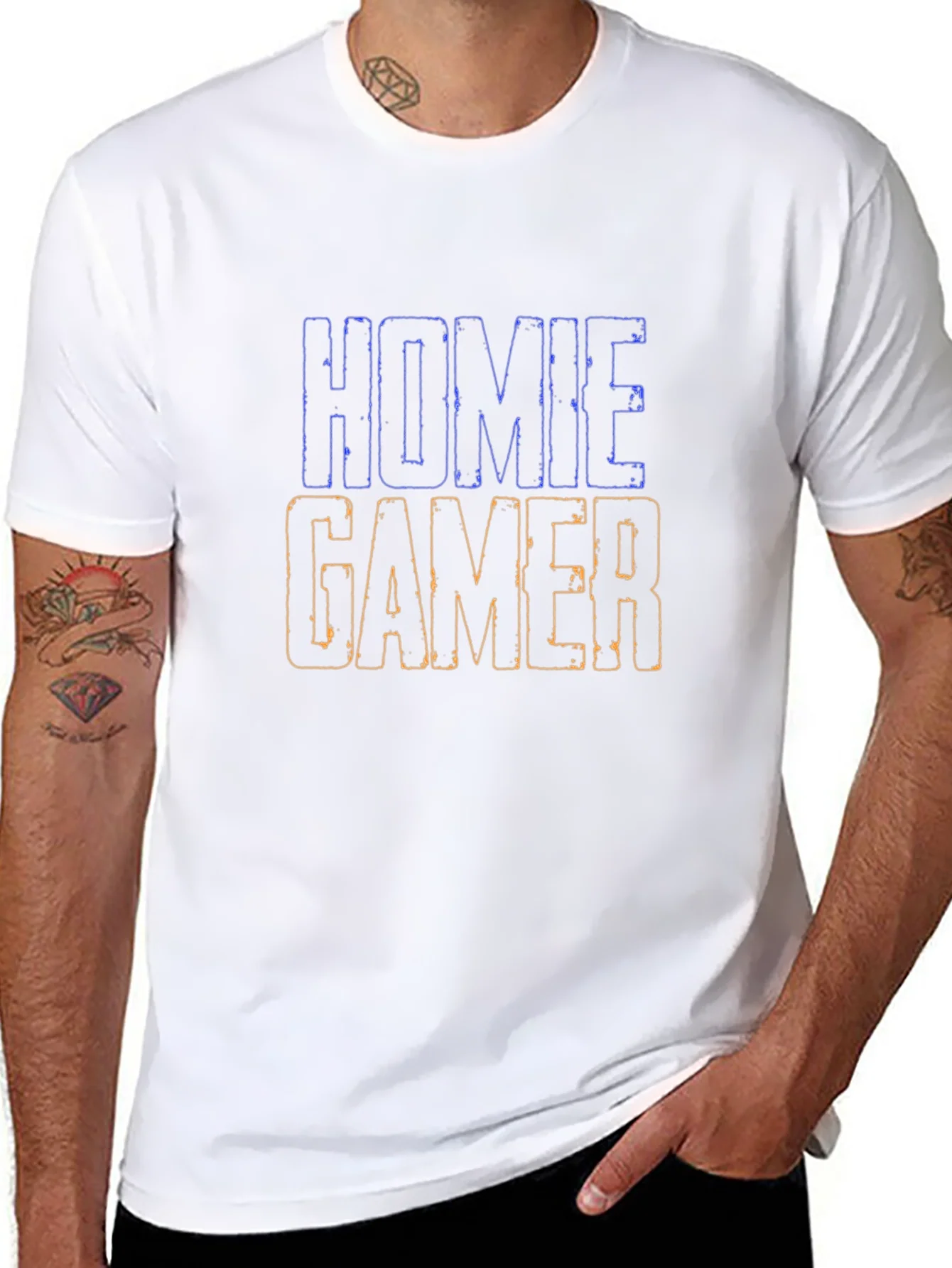 Homie Gamer Black Graphic Tee