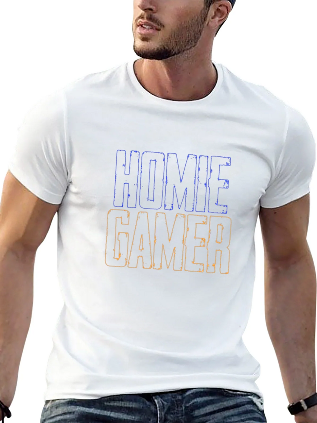 Homie Gamer Black Graphic Tee