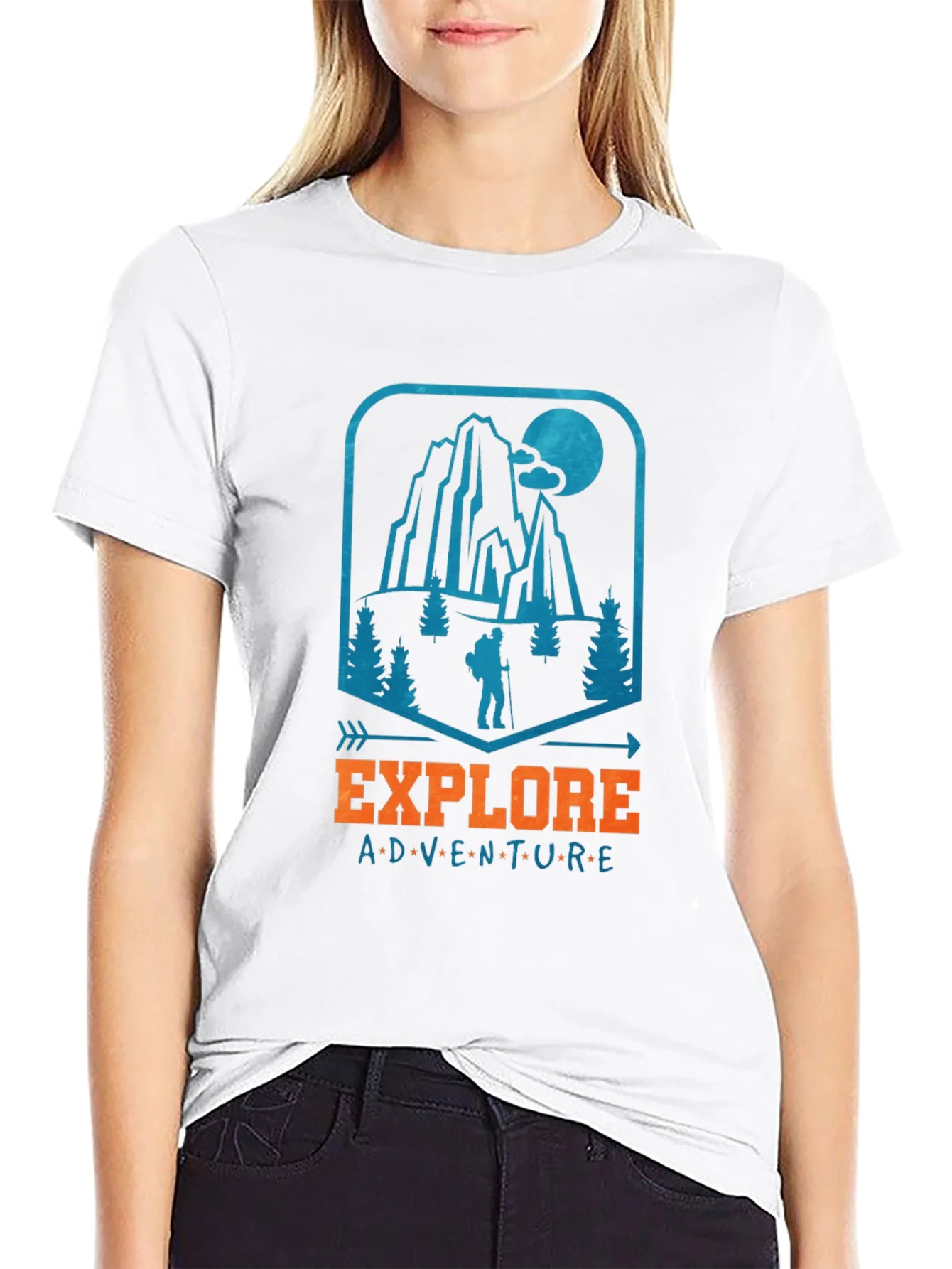 Explore Adventure Graphic Tee - Black