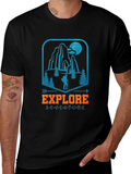 Explore Adventure Graphic Tee - Black