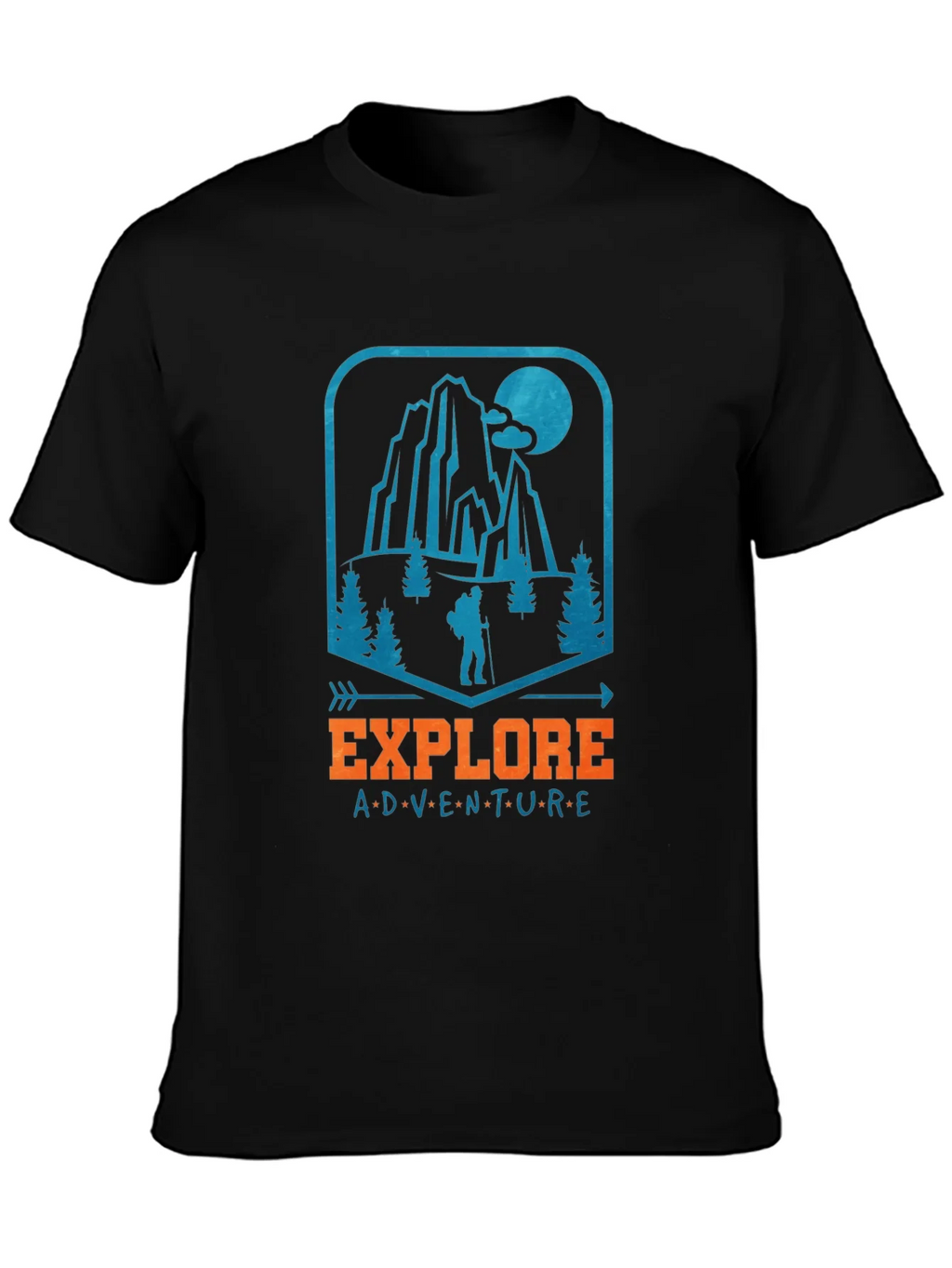 Explore Adventure Graphic Tee - Black