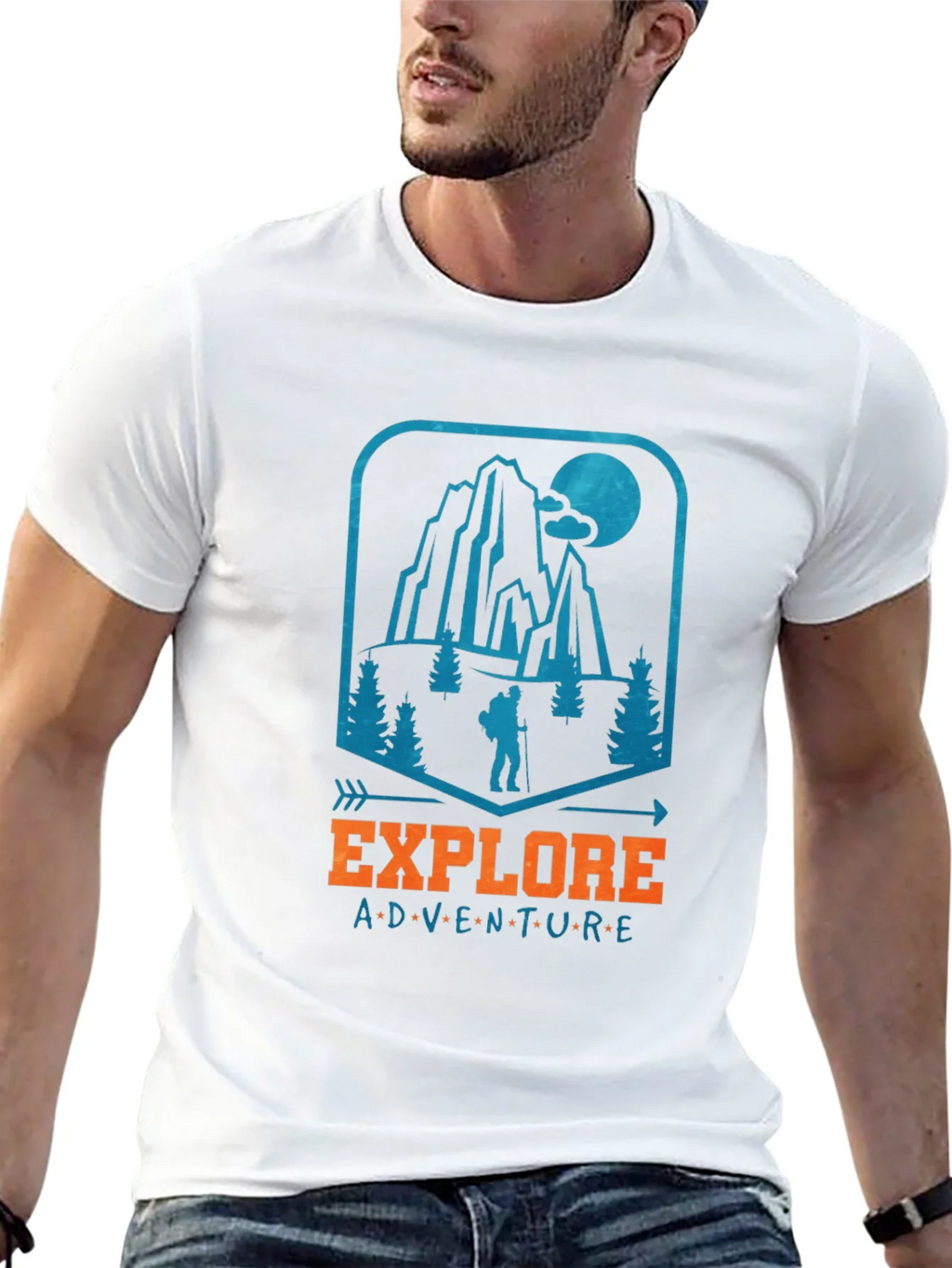 Explore Adventure Graphic Tee - Black