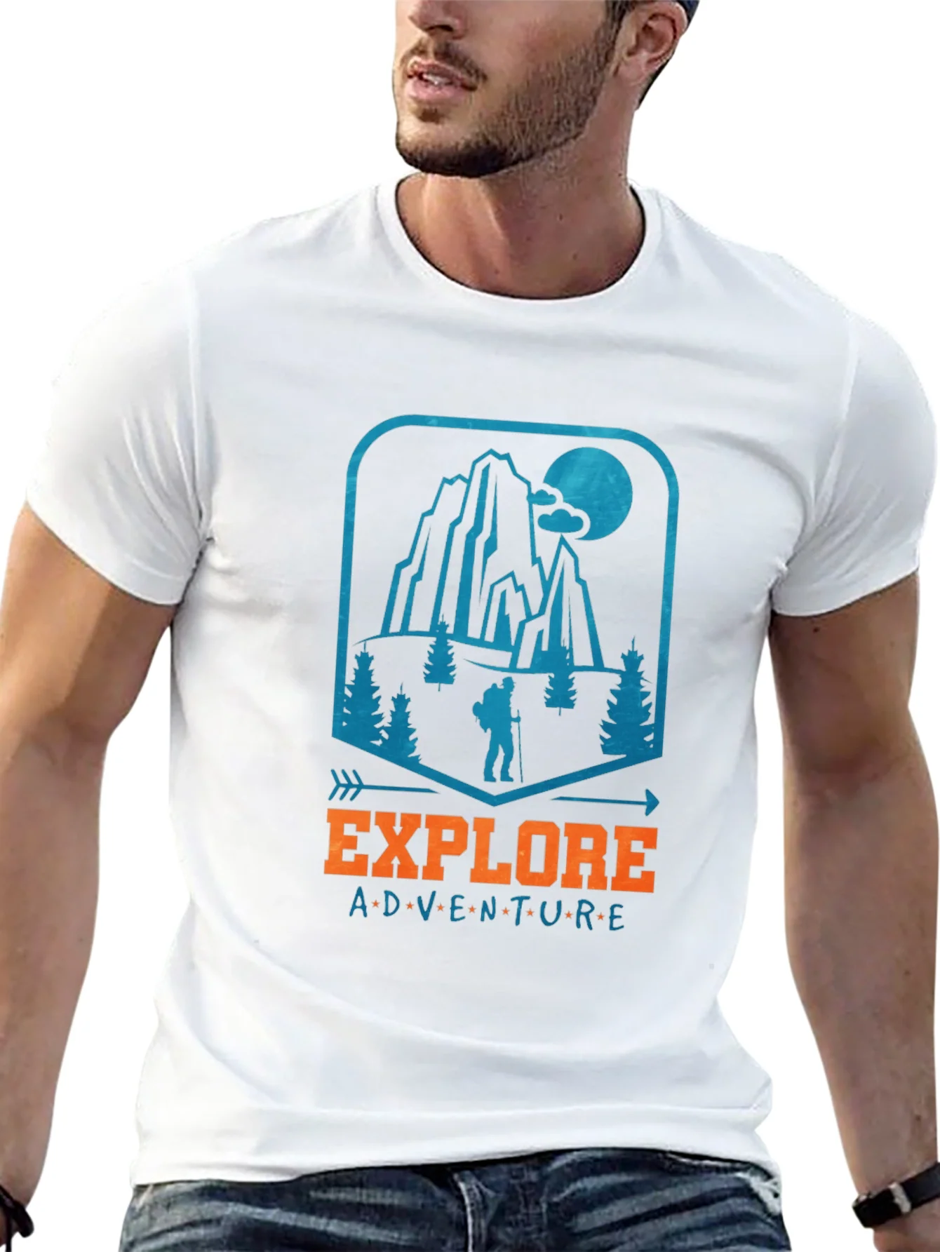 Explore Adventure Graphic Tee - Black
