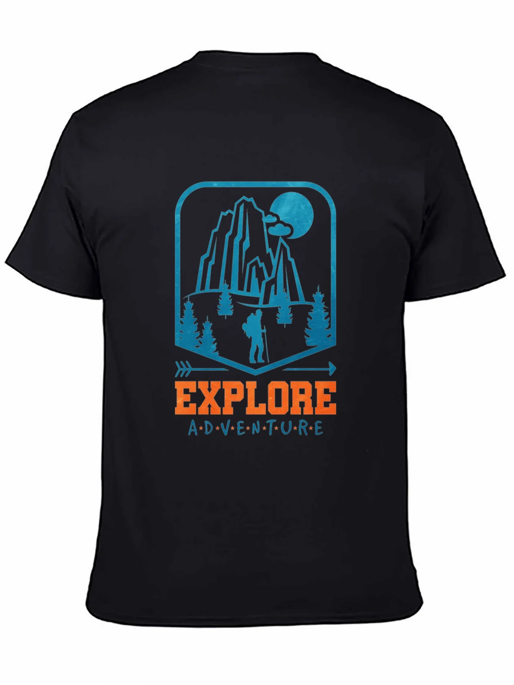 Explore Adventure Graphic Tee - Black