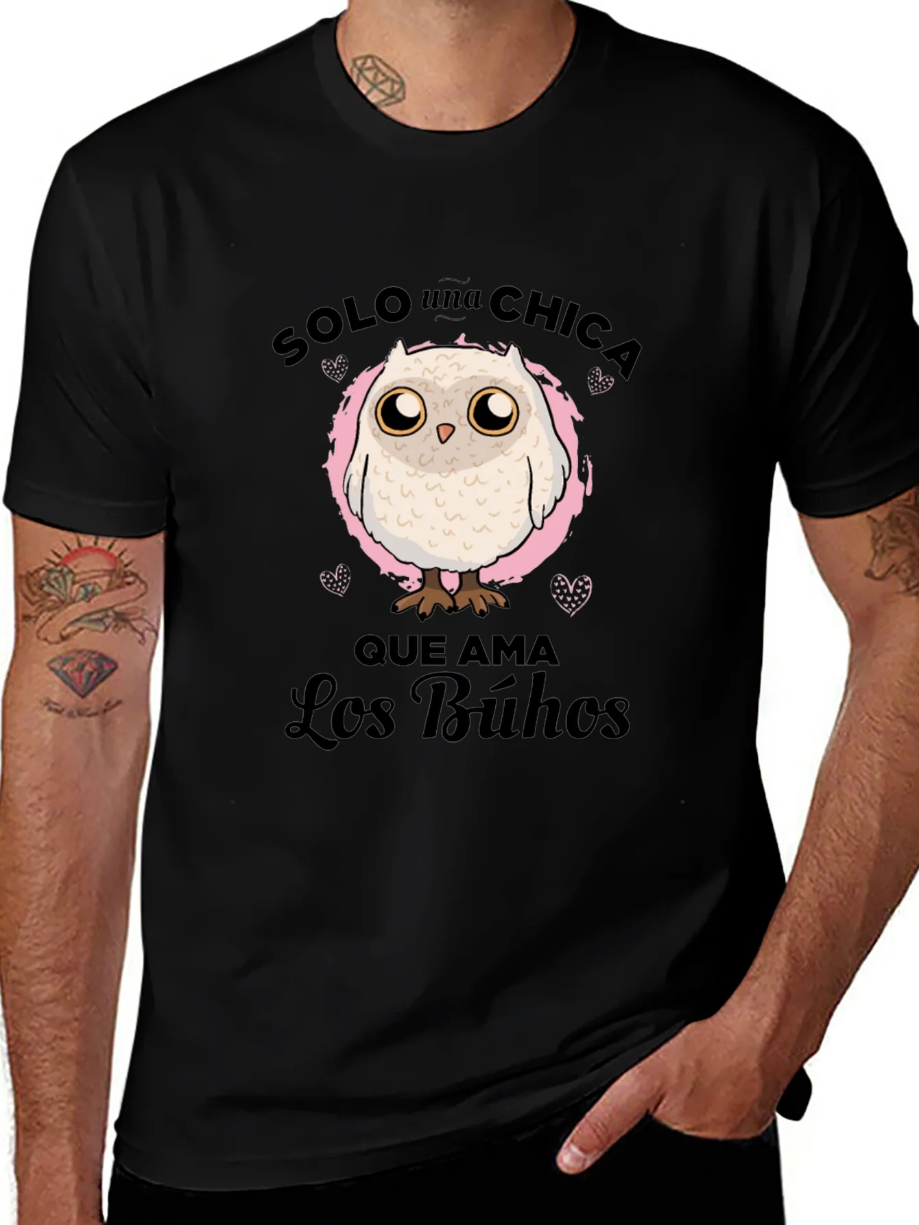 Owl Lover T-Shirt - Solo una Chica que Ama Los Búhos