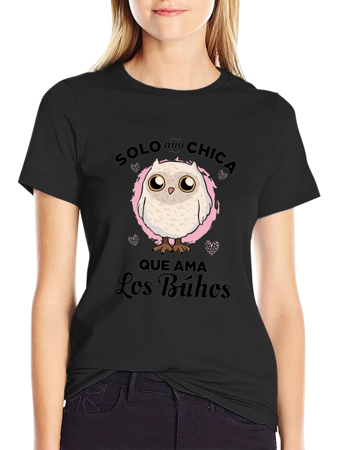 Owl Lover T-Shirt - Solo una Chica que Ama Los Búhos