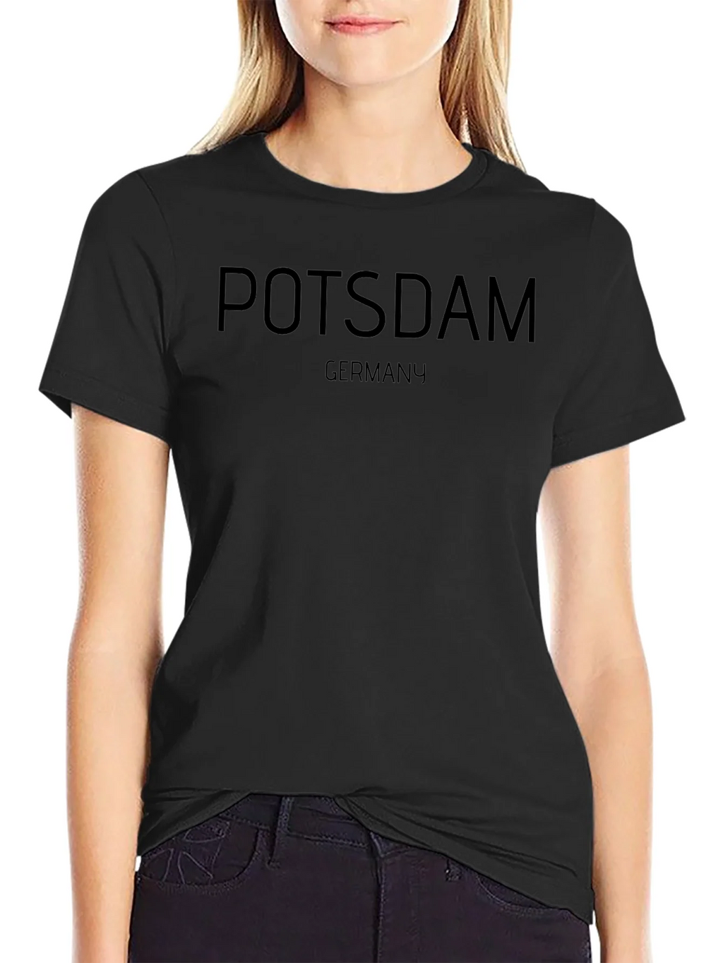 Potsdam Germany Black Graphic T-Shirt