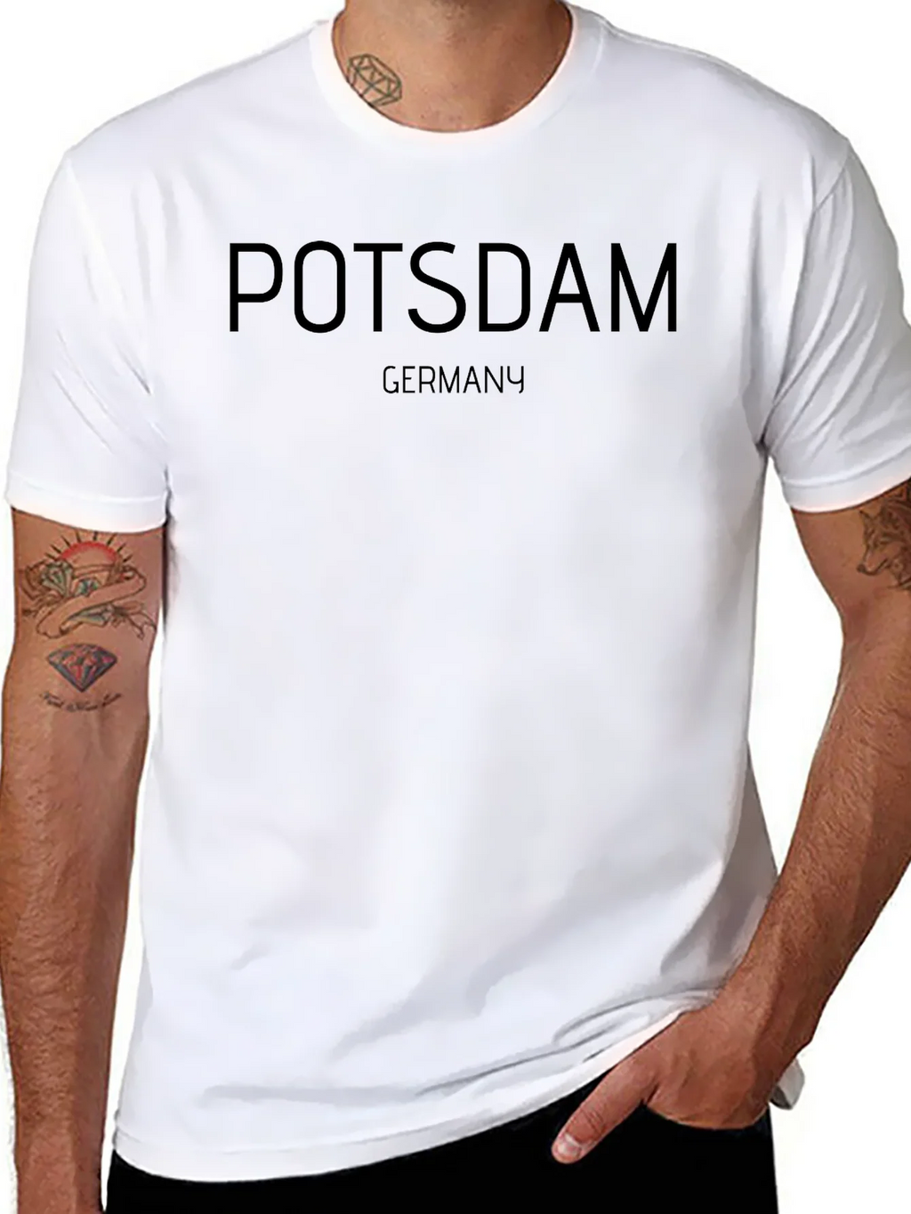 Potsdam Germany Black Graphic T-Shirt