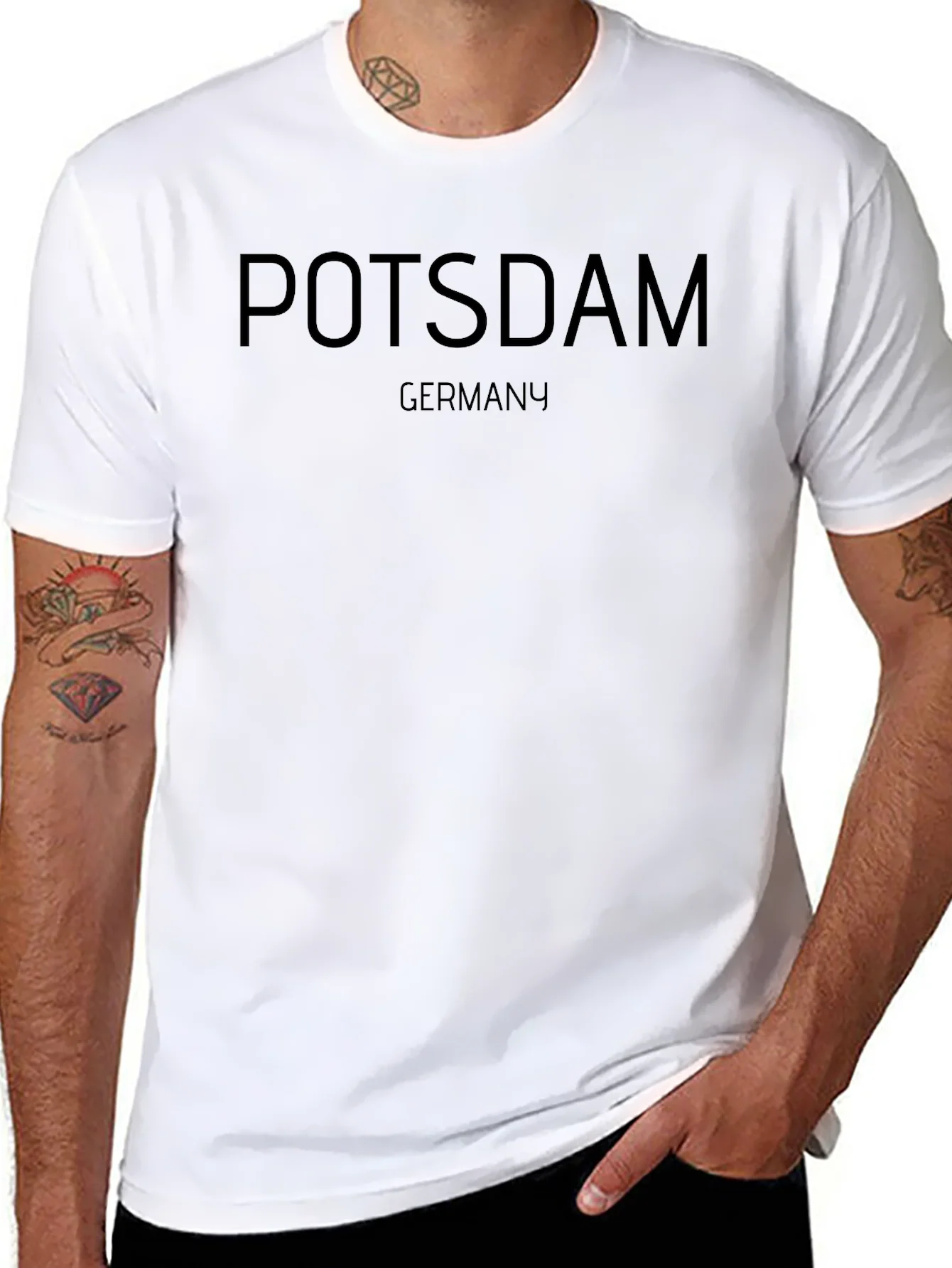 Potsdam Germany Black Graphic T-Shirt