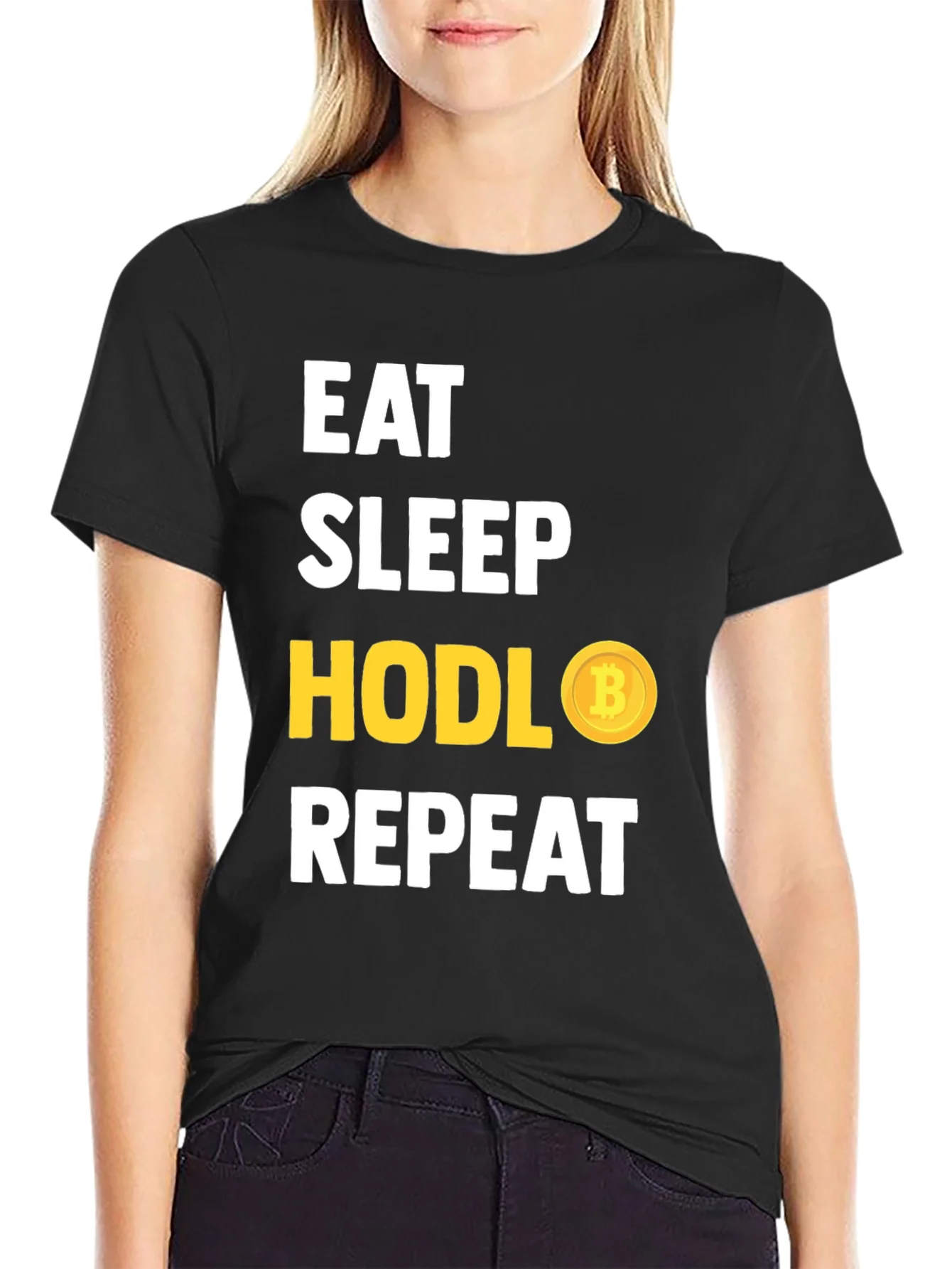 Eat Sleep HODL Bitcoin Repeat T-Shirt