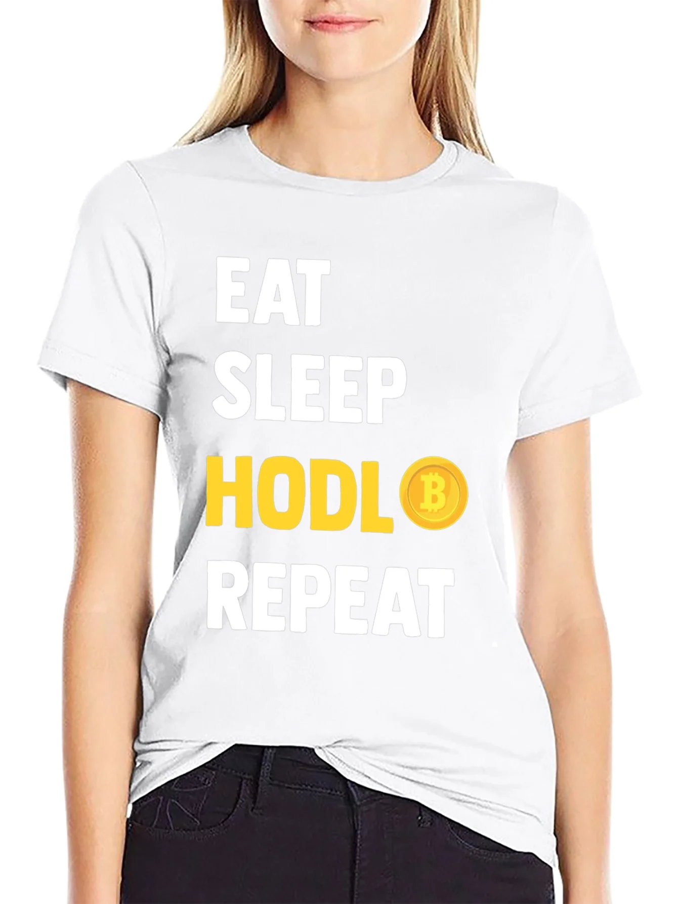 Eat Sleep HODL Bitcoin Repeat T-Shirt