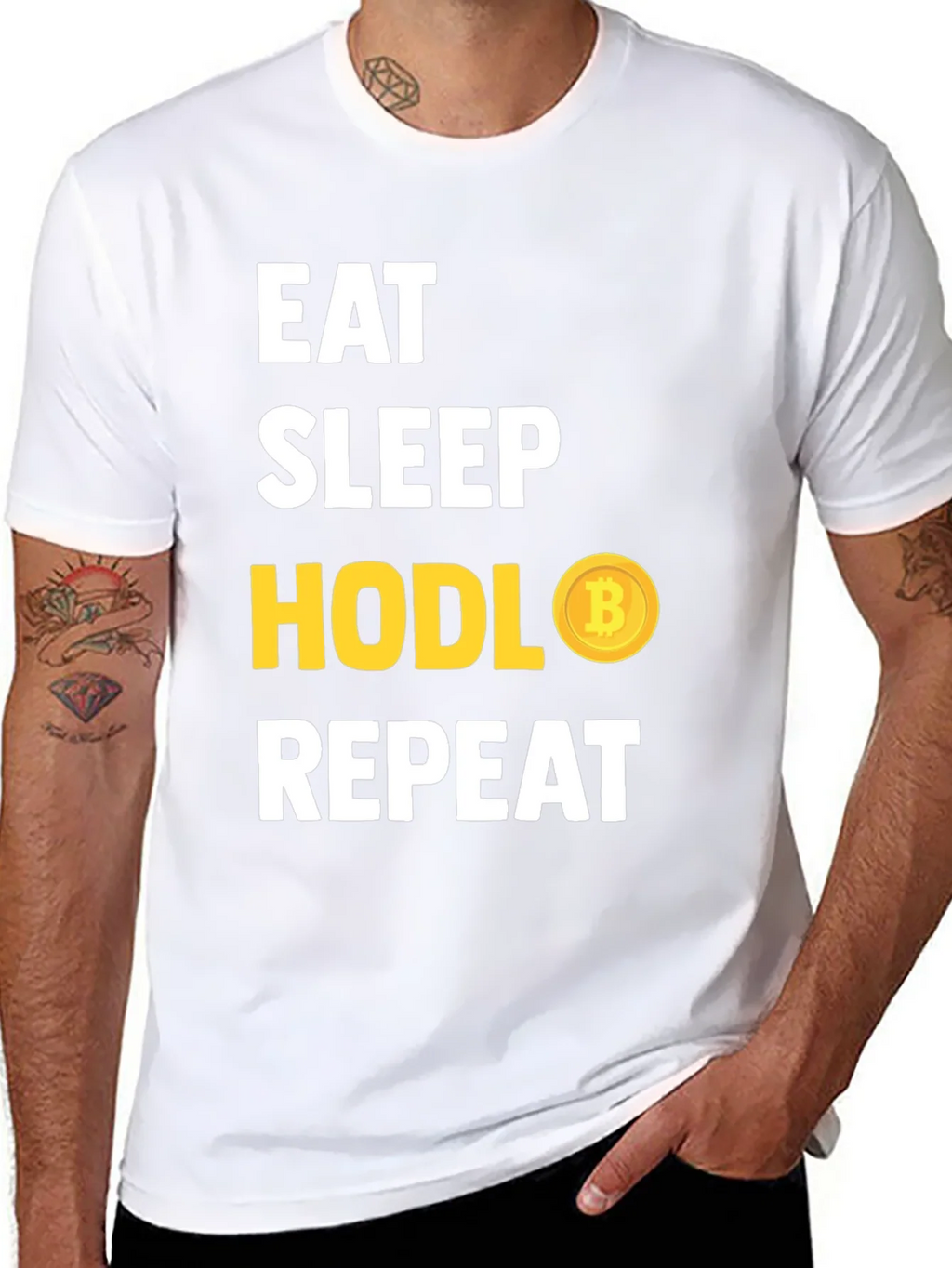 Eat Sleep HODL Bitcoin Repeat T-Shirt