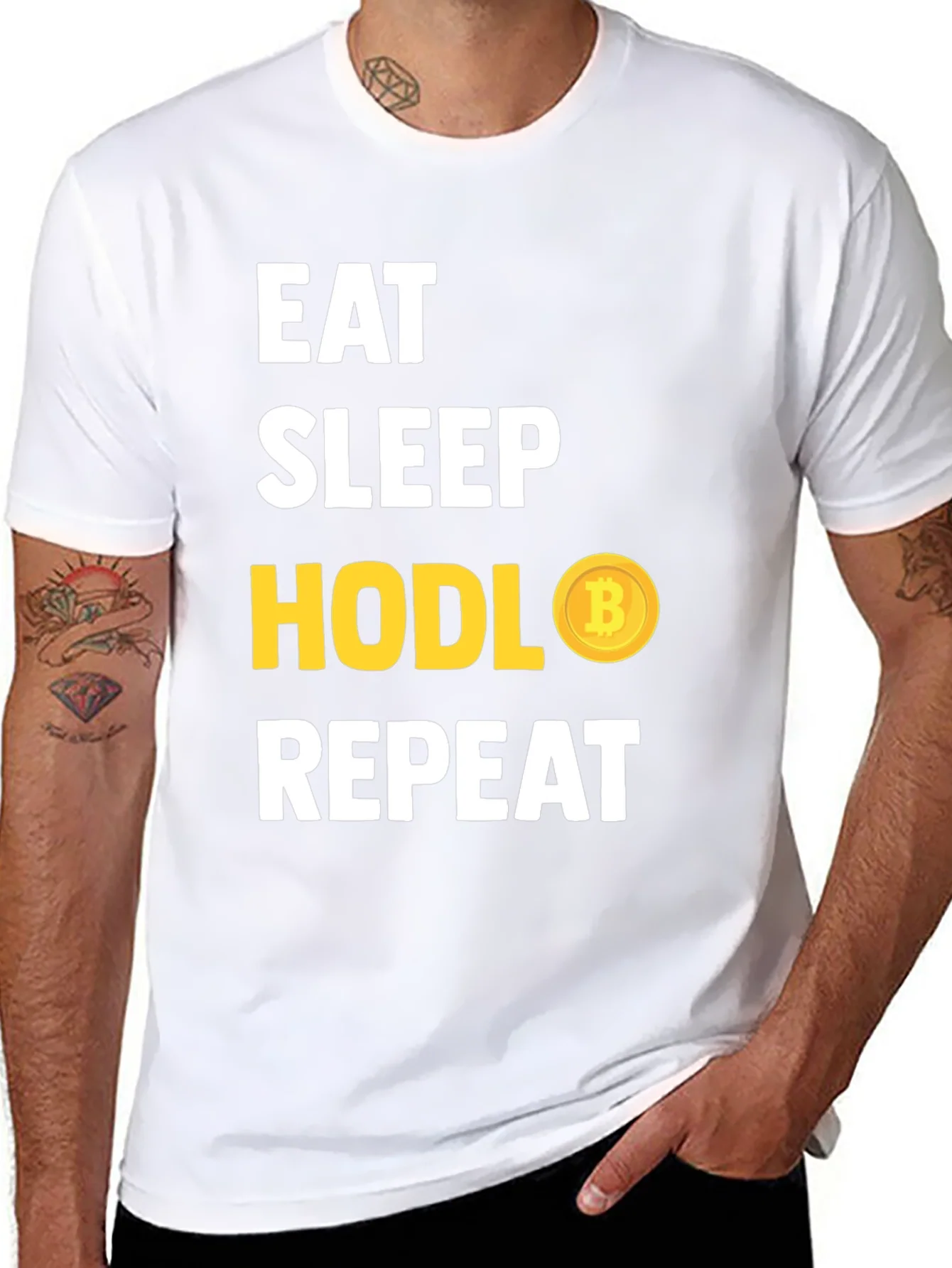 Eat Sleep HODL Bitcoin Repeat T-Shirt
