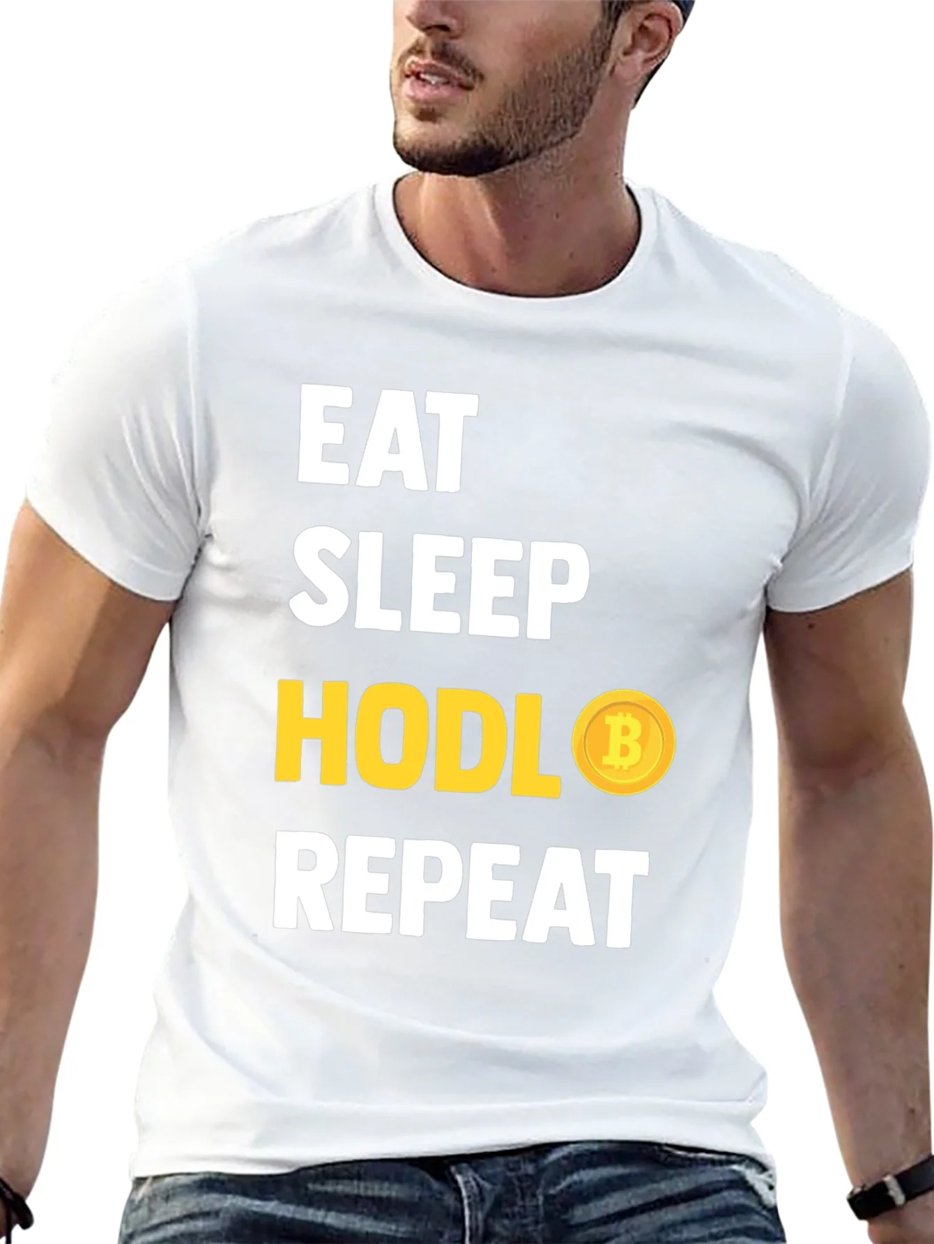 Eat Sleep HODL Bitcoin Repeat T-Shirt