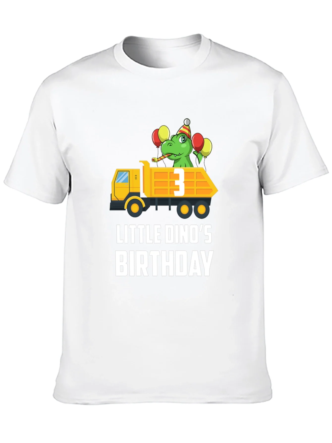 Dino Birthday T-Shirt - Size 3