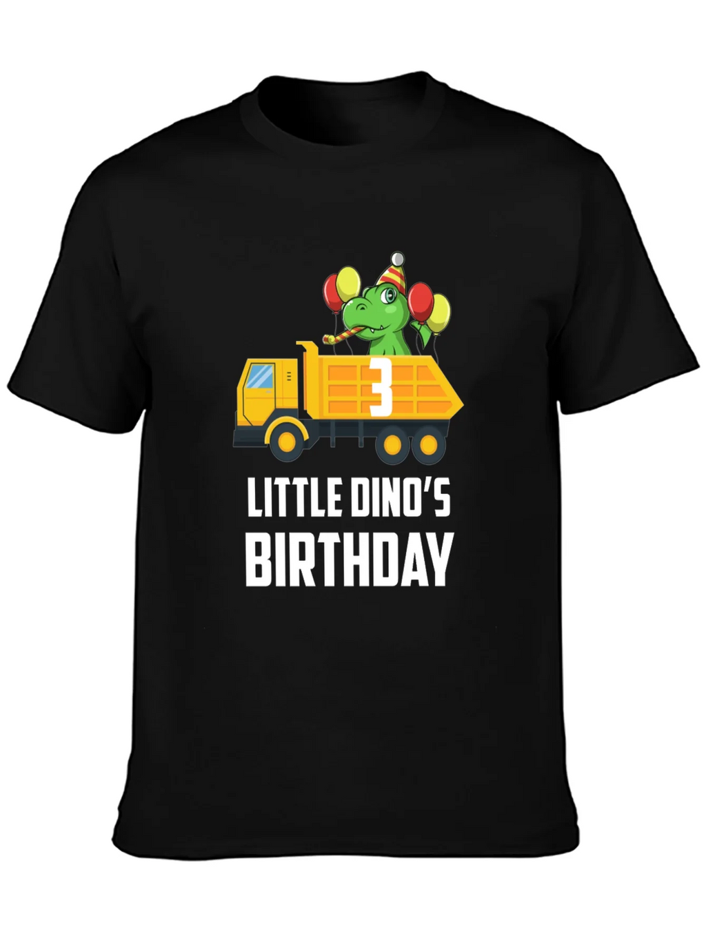Dino Birthday T-Shirt - Size 3
