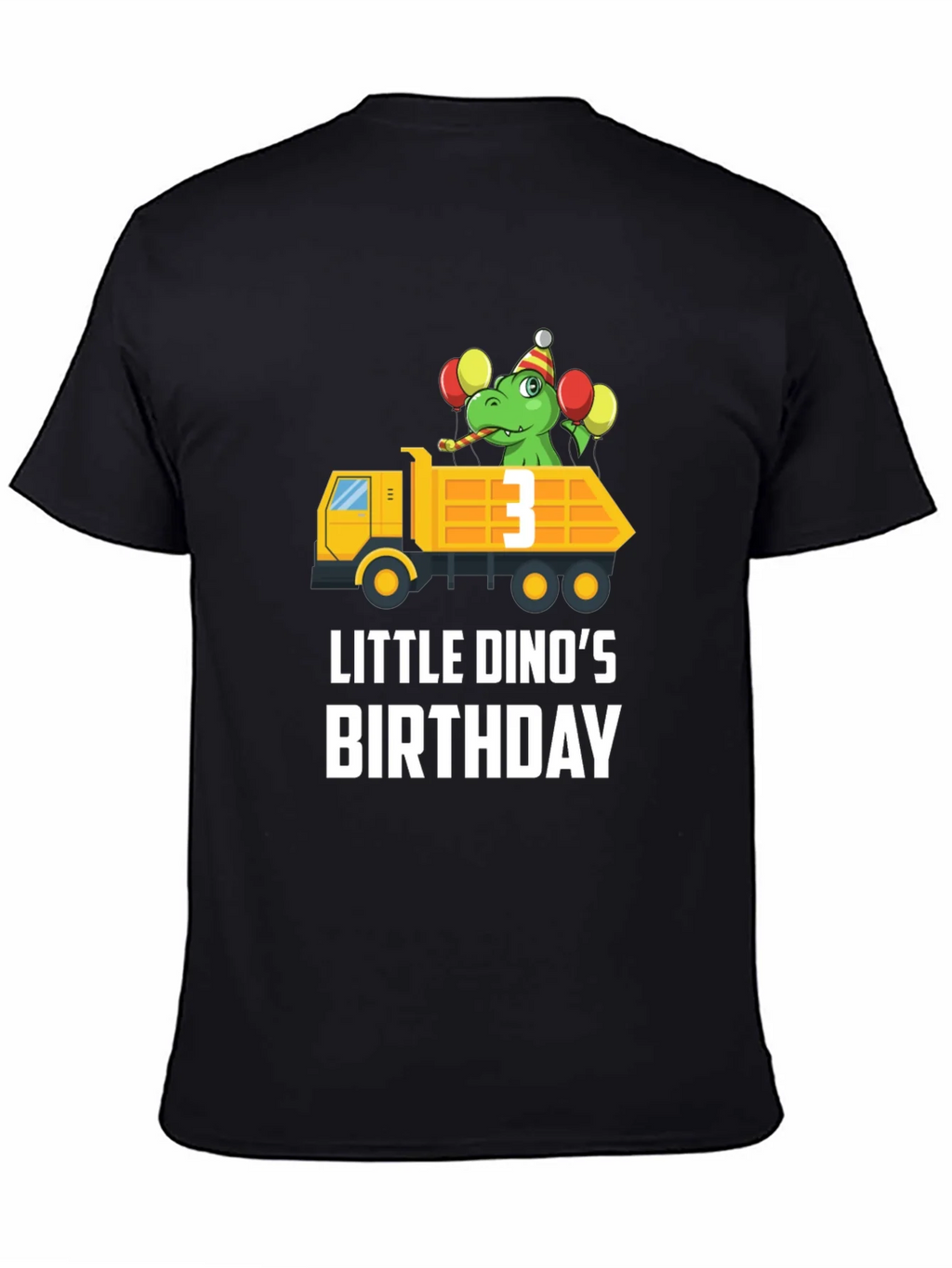 Dino Birthday T-Shirt - Size 3