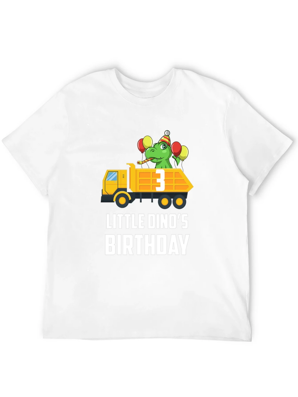 Dino Birthday T-Shirt - Size 3