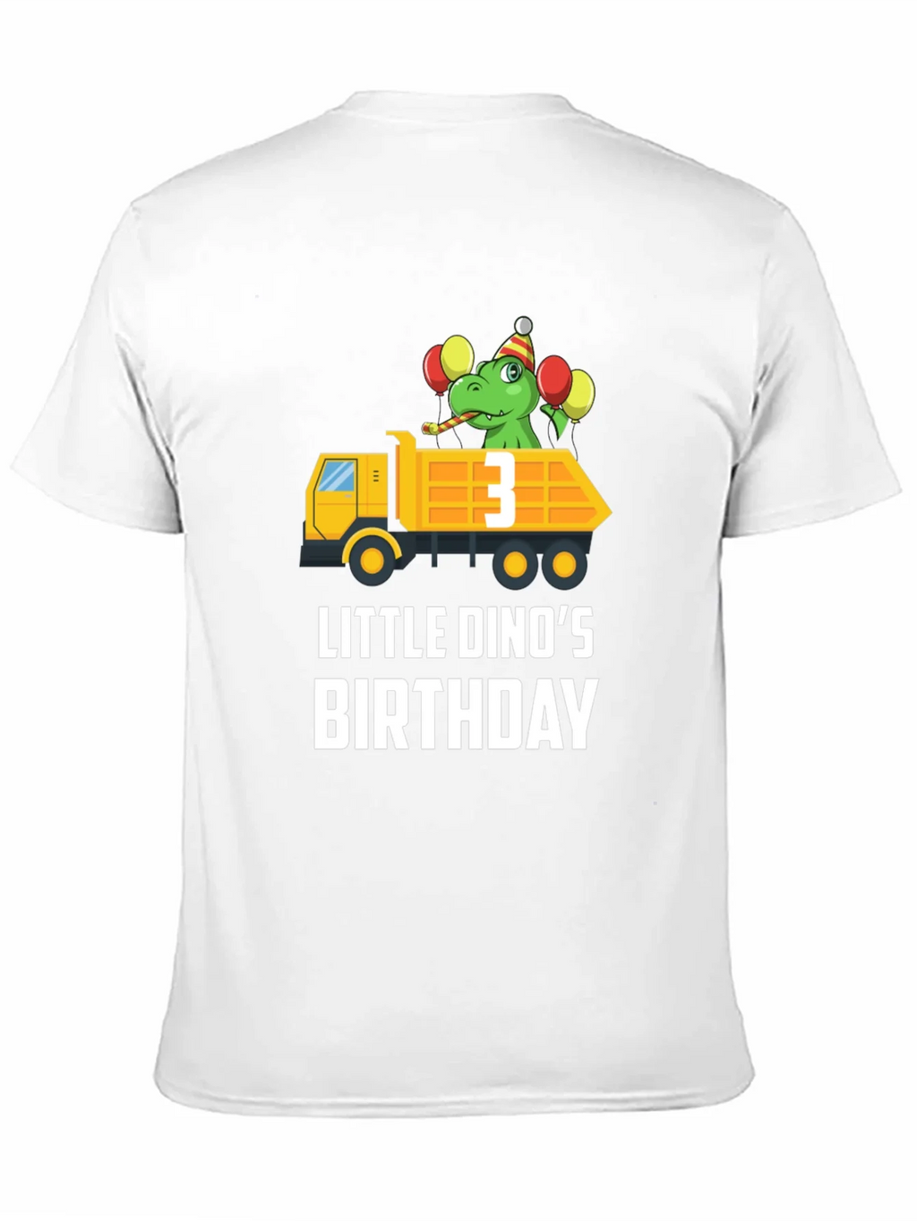 Dino Birthday T-Shirt - Size 3