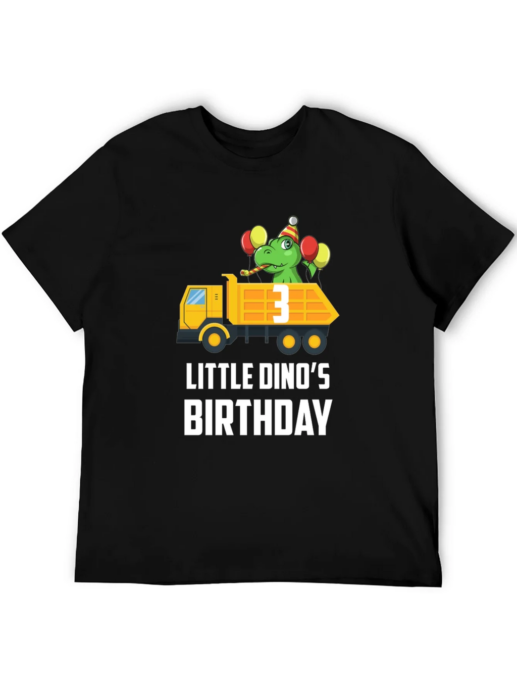Dino Birthday T-Shirt - Size 3