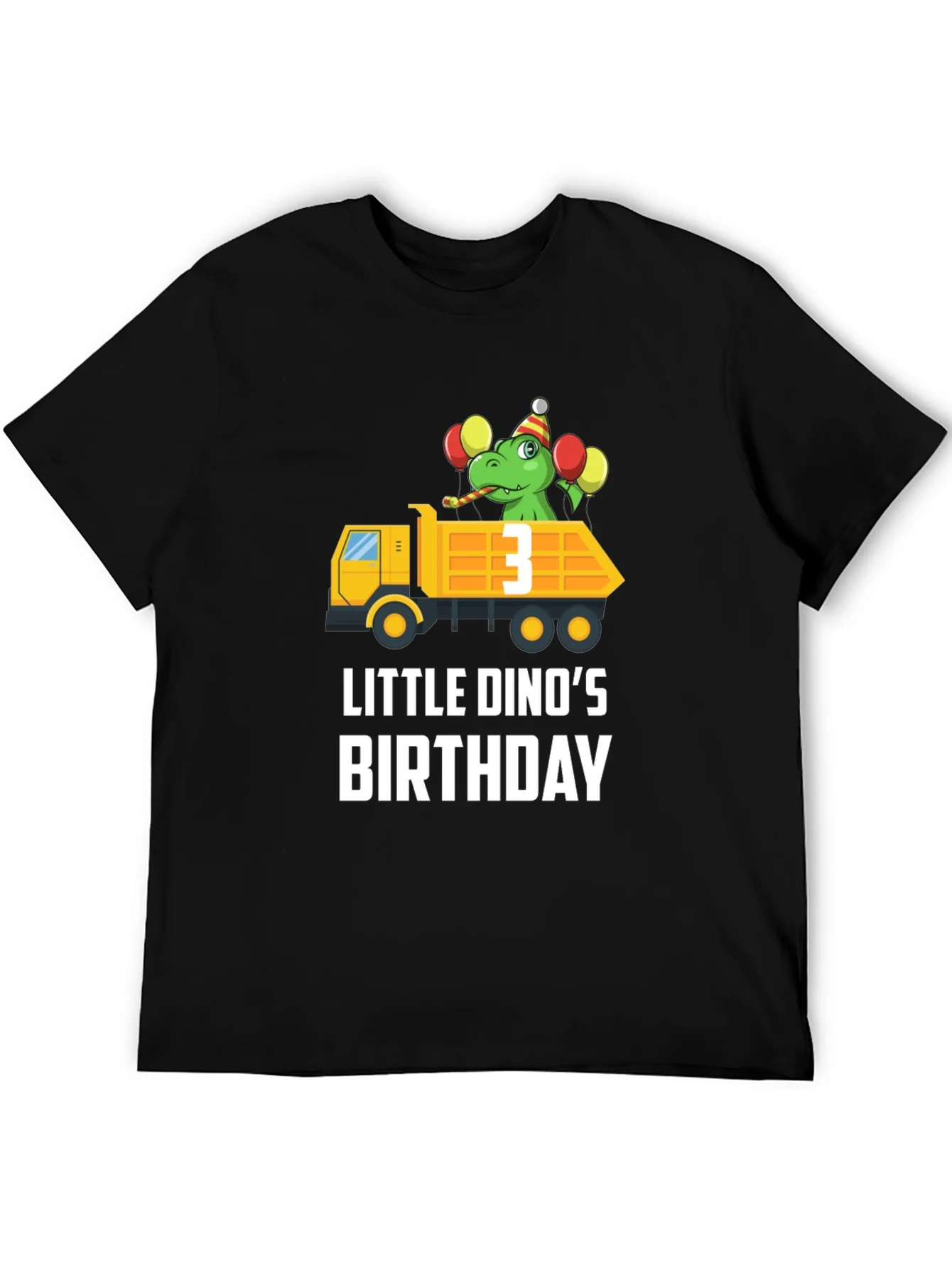 Dino Birthday T-Shirt - Size 3