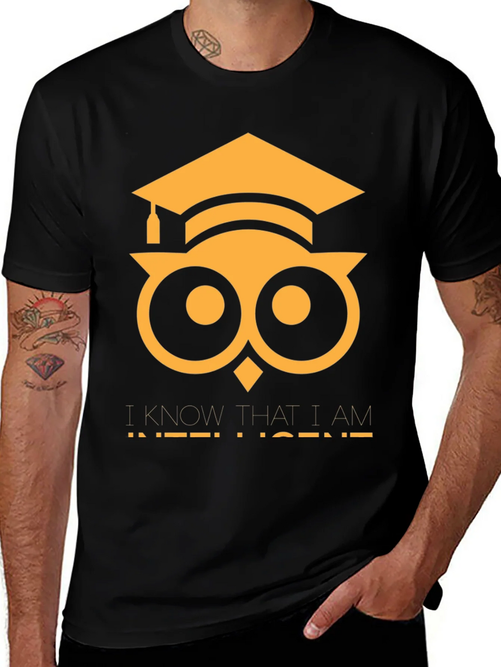 Intelligent Owl T-Shirt - Graduation Gift
