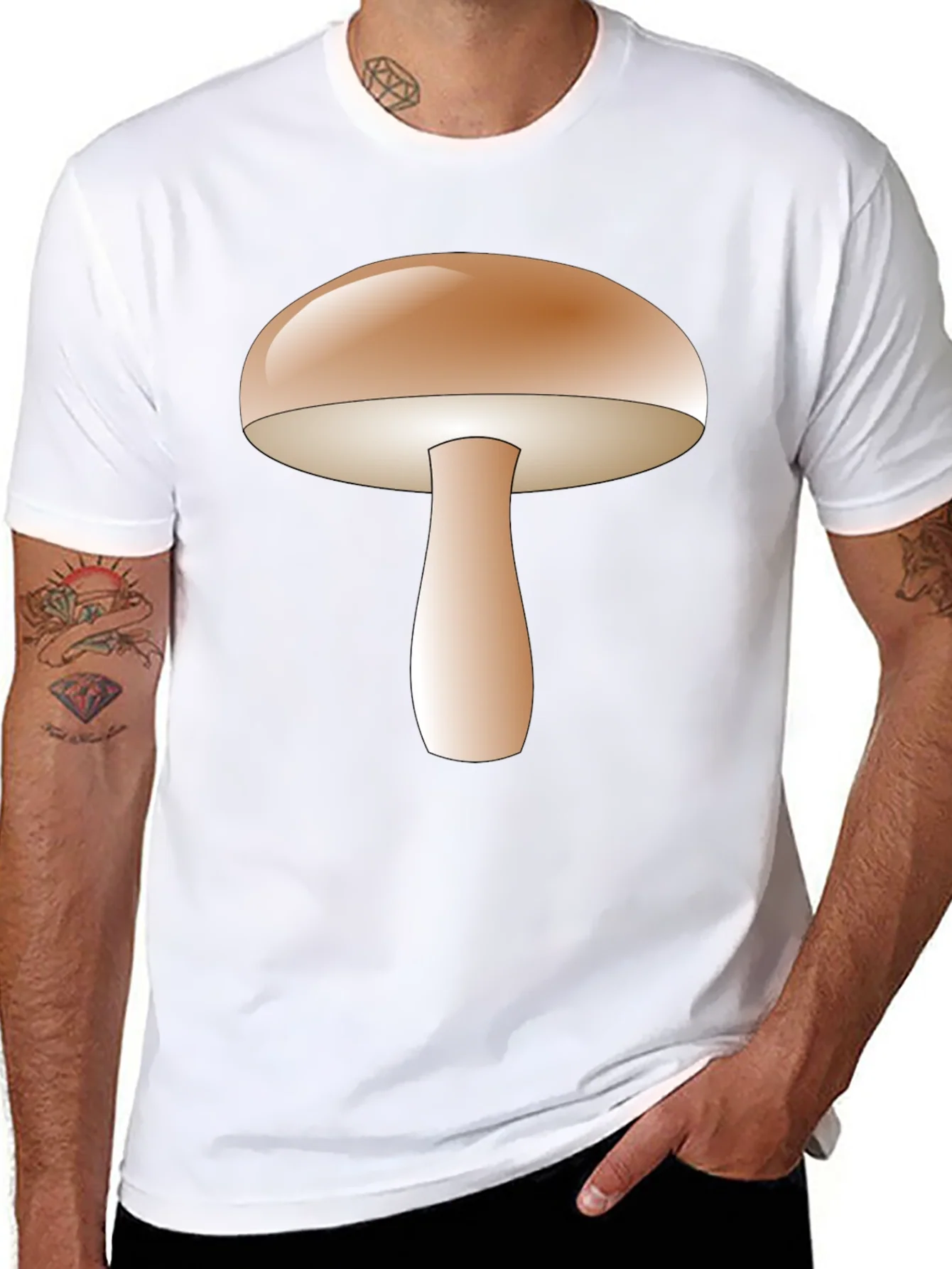 Mushroom Graphic Tee - Unique Design