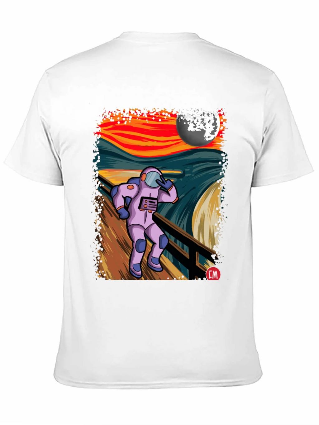 Astronaut Scream T-Shirt - Unique Graphic Tee