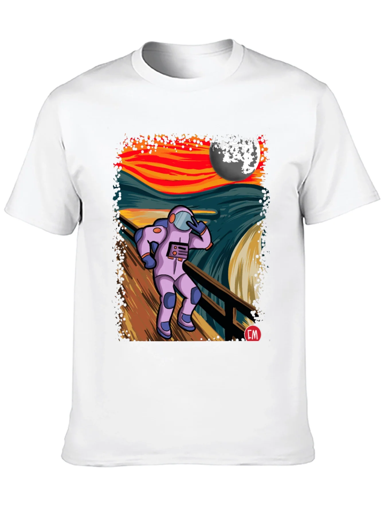 Astronaut Scream T-Shirt - Unique Graphic Tee
