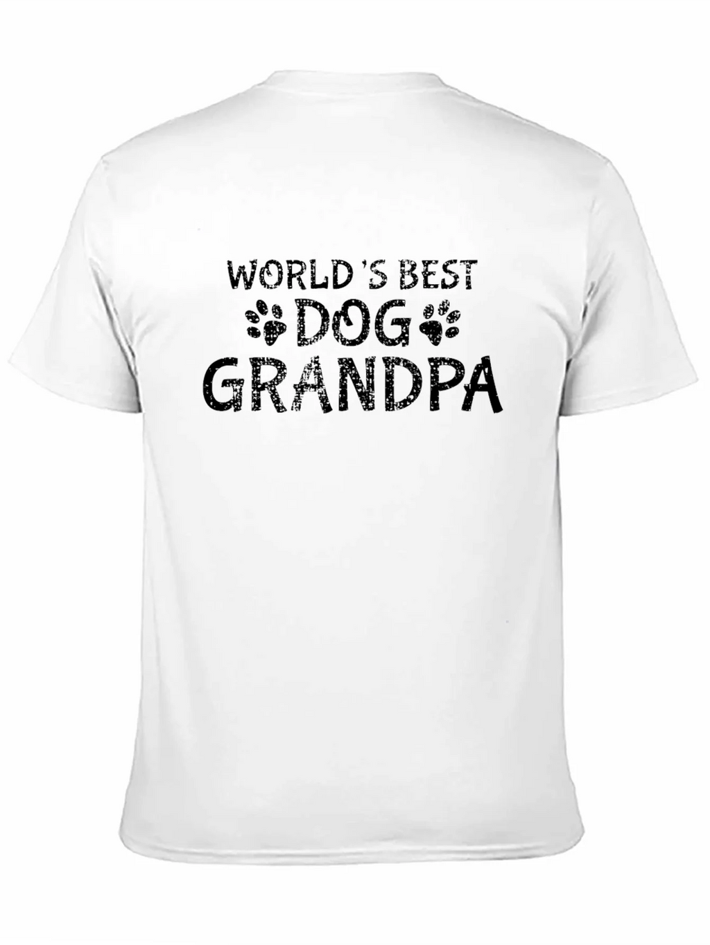 Worlds Best Dog Grandpa Black T-Shirt