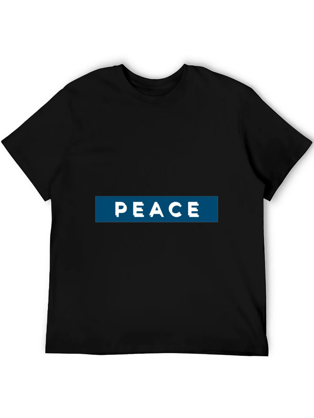Peace Graphic Print T-Shirt - Casual Style
