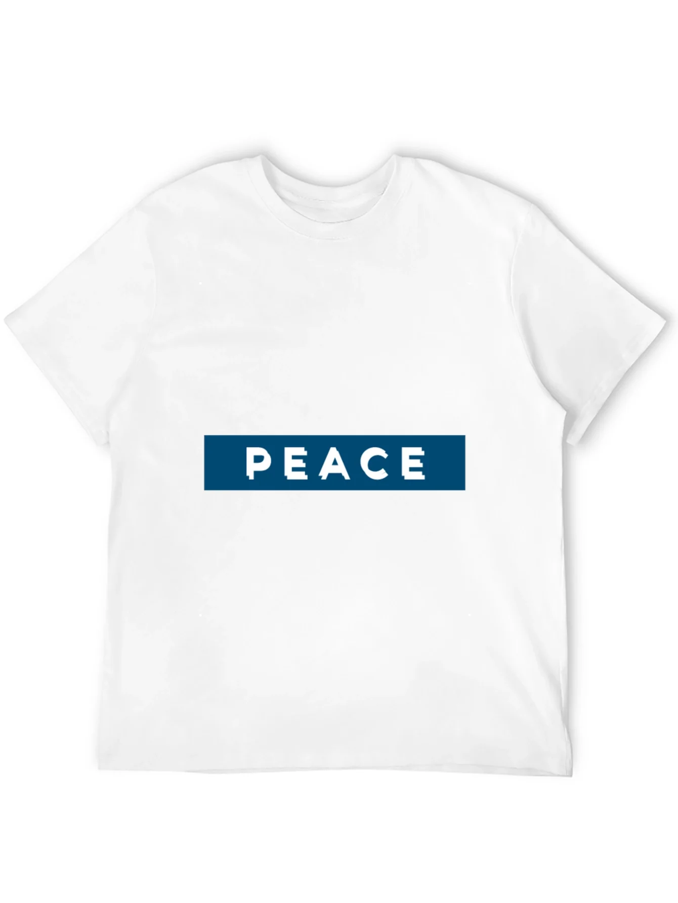 Peace Graphic Print T-Shirt - Casual Style