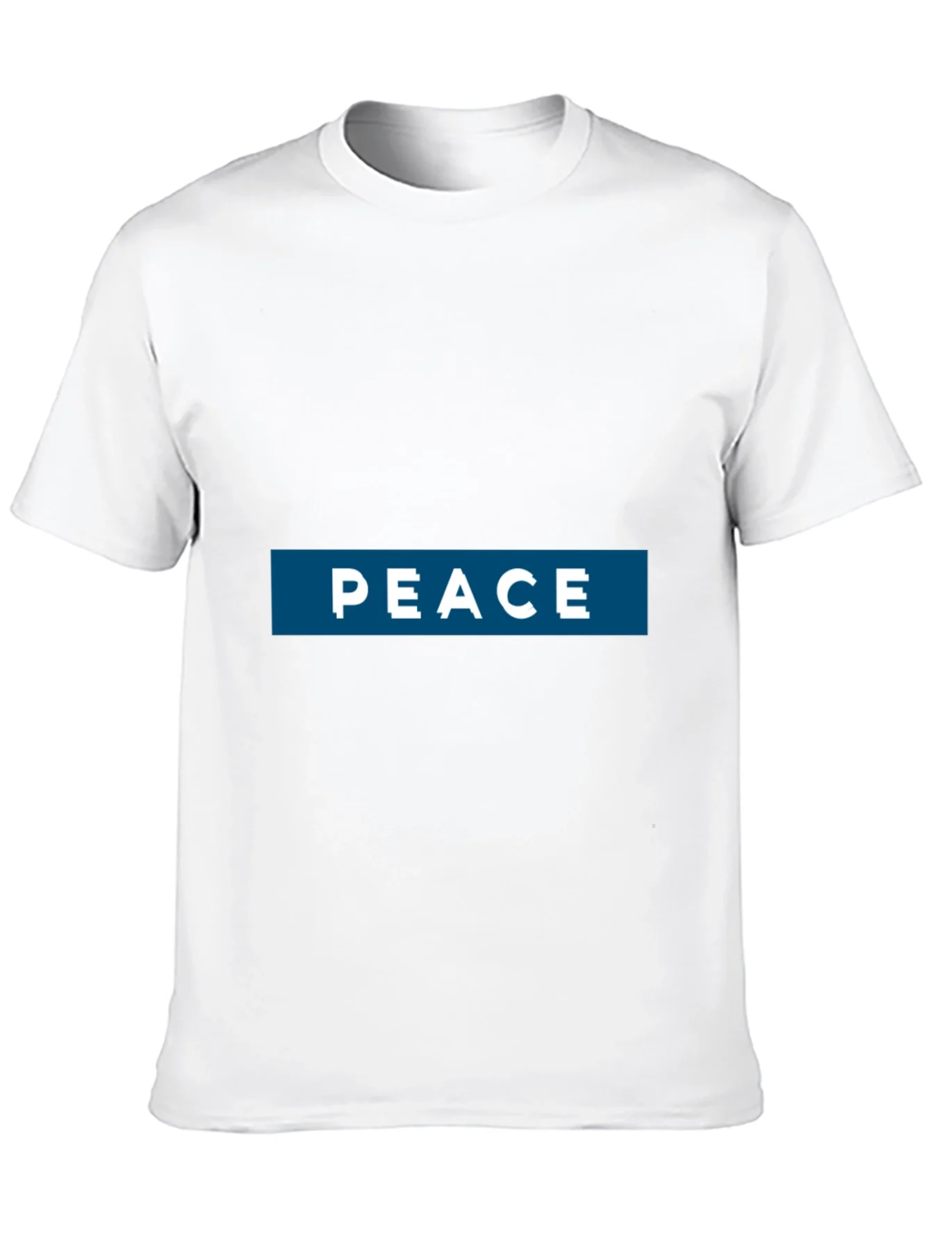 Peace Graphic Print T-Shirt - Casual Style