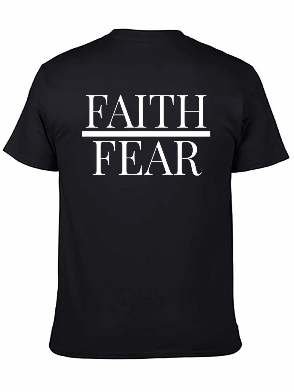 Faith Over Fear Black T-Shirt