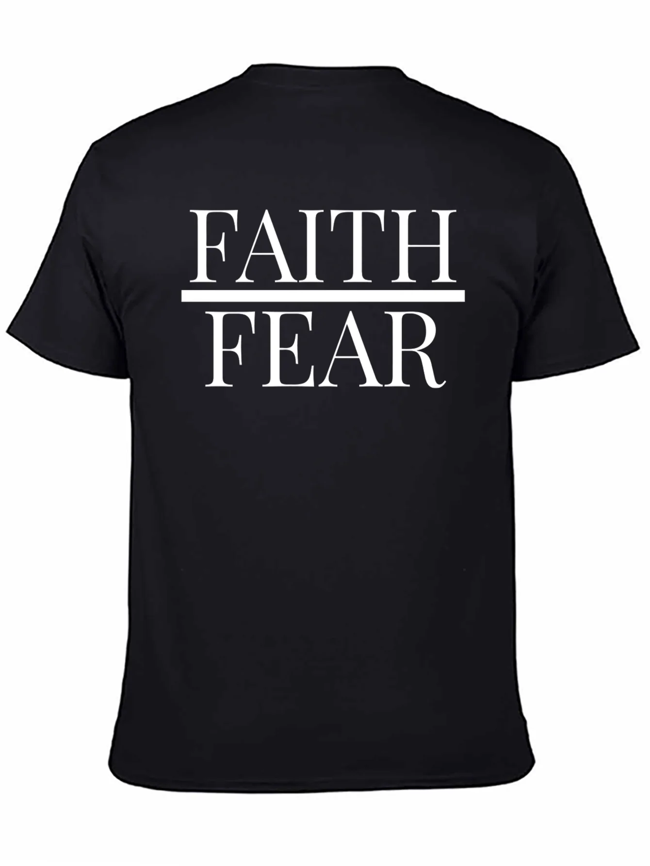 Faith Over Fear Black T-Shirt