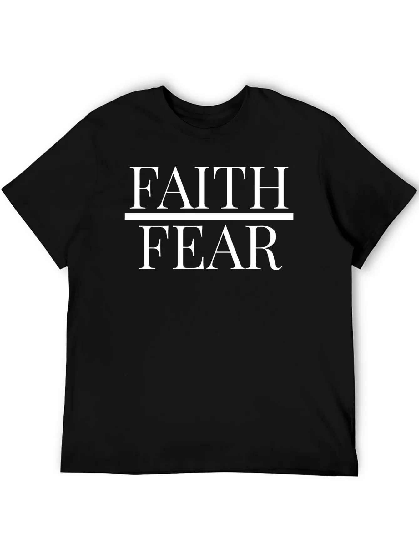 Faith Over Fear Black T-Shirt