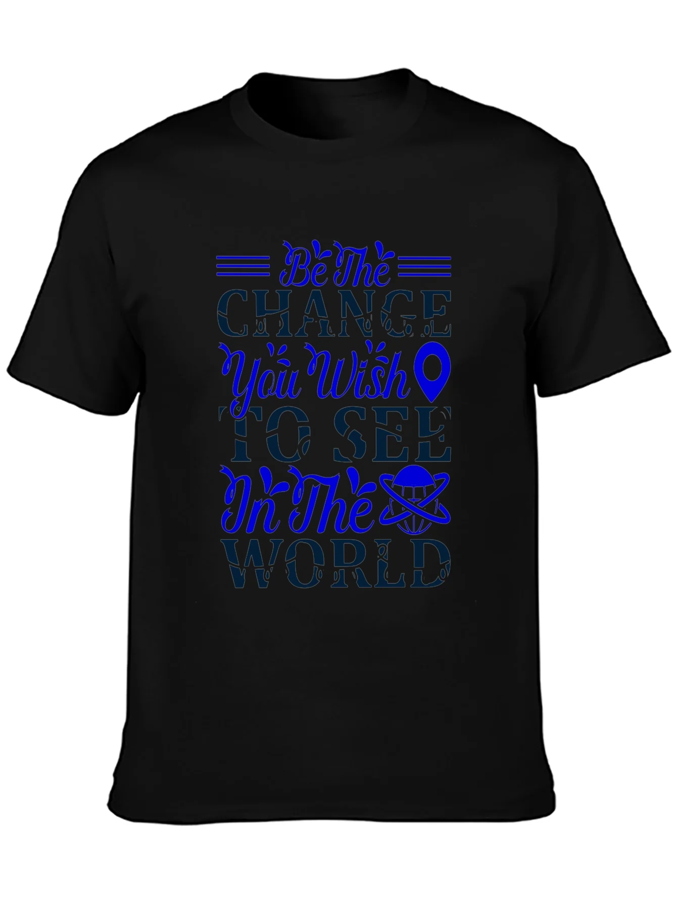 Be the Change Graphic T-Shirt - Inspiring Design