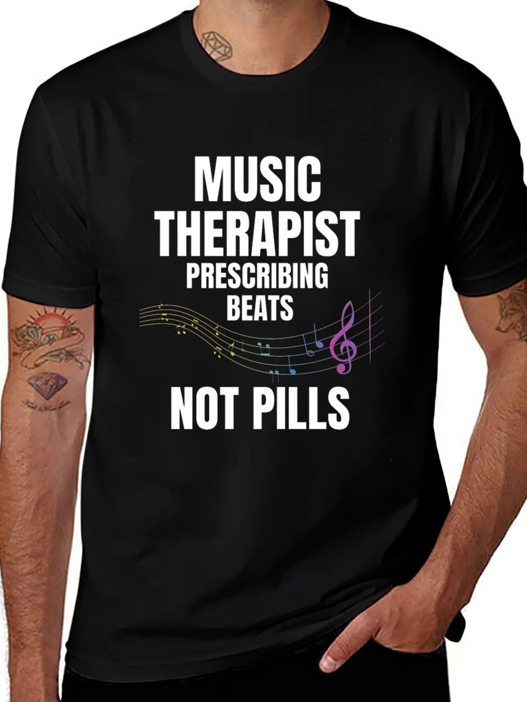 Music Therapist T-Shirt - Beats Not Pills
