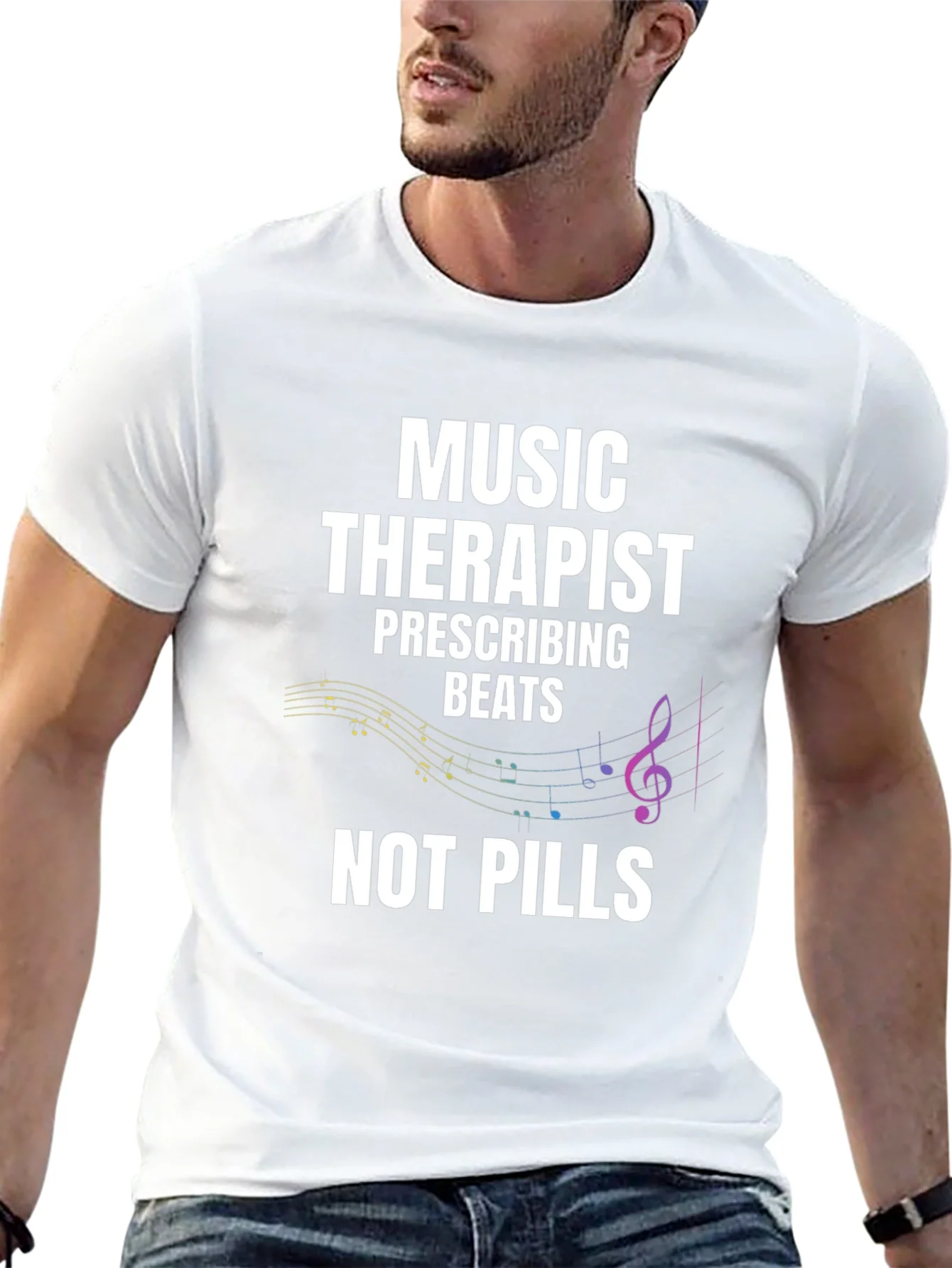 Music Therapist T-Shirt - Beats Not Pills