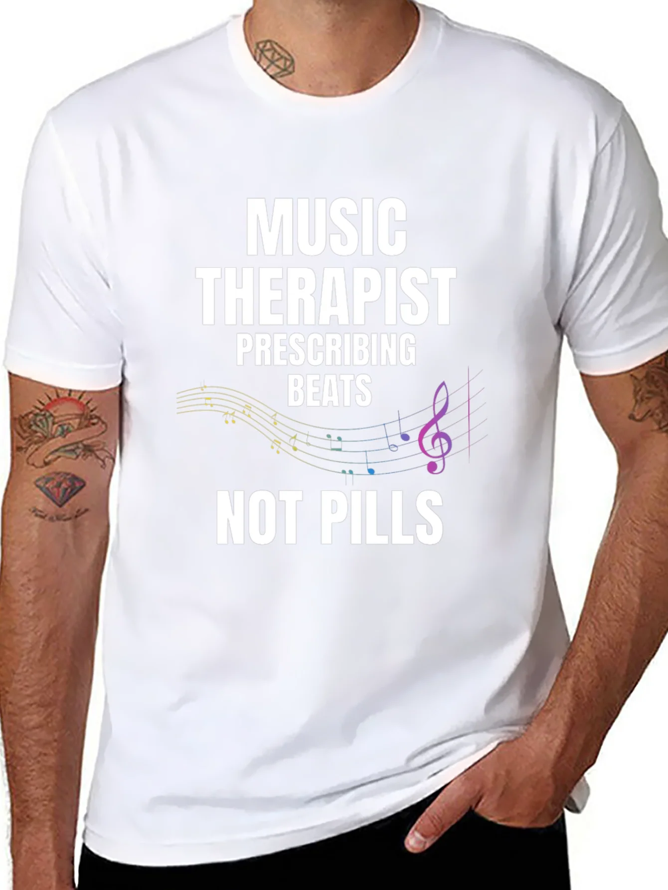 Music Therapist T-Shirt - Beats Not Pills