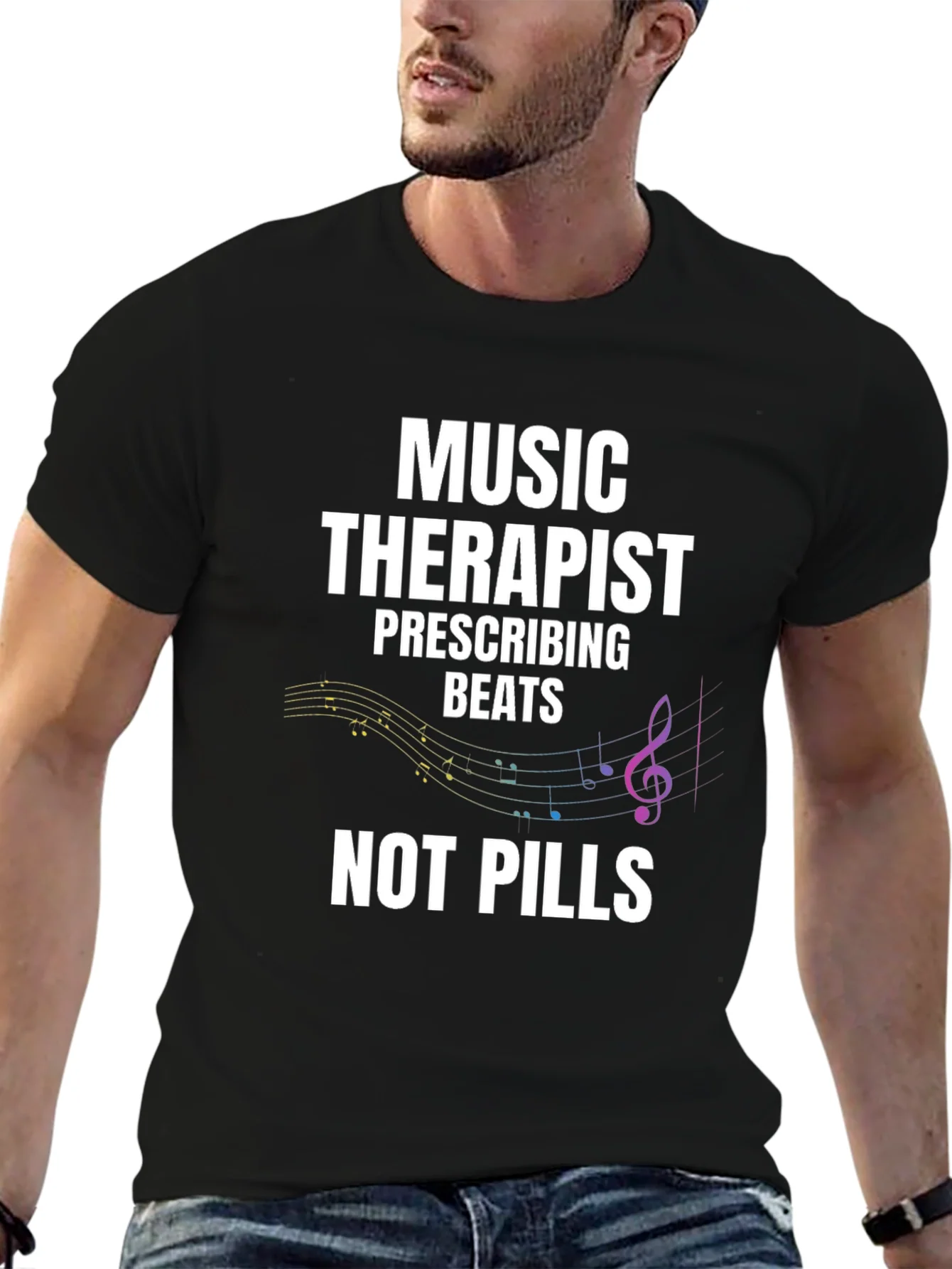 Music Therapist T-Shirt - Beats Not Pills
