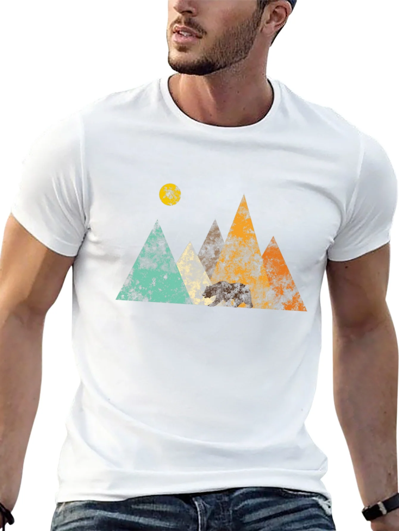 Mountain Bear Graphic Tee - Adventure Awaits