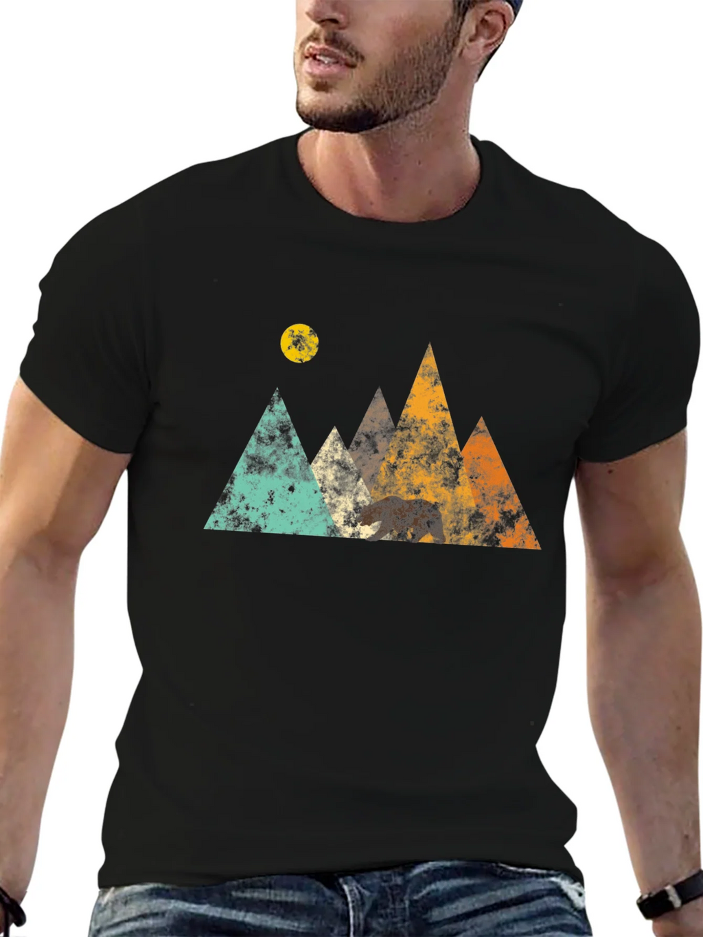 Mountain Bear Graphic Tee - Adventure Awaits