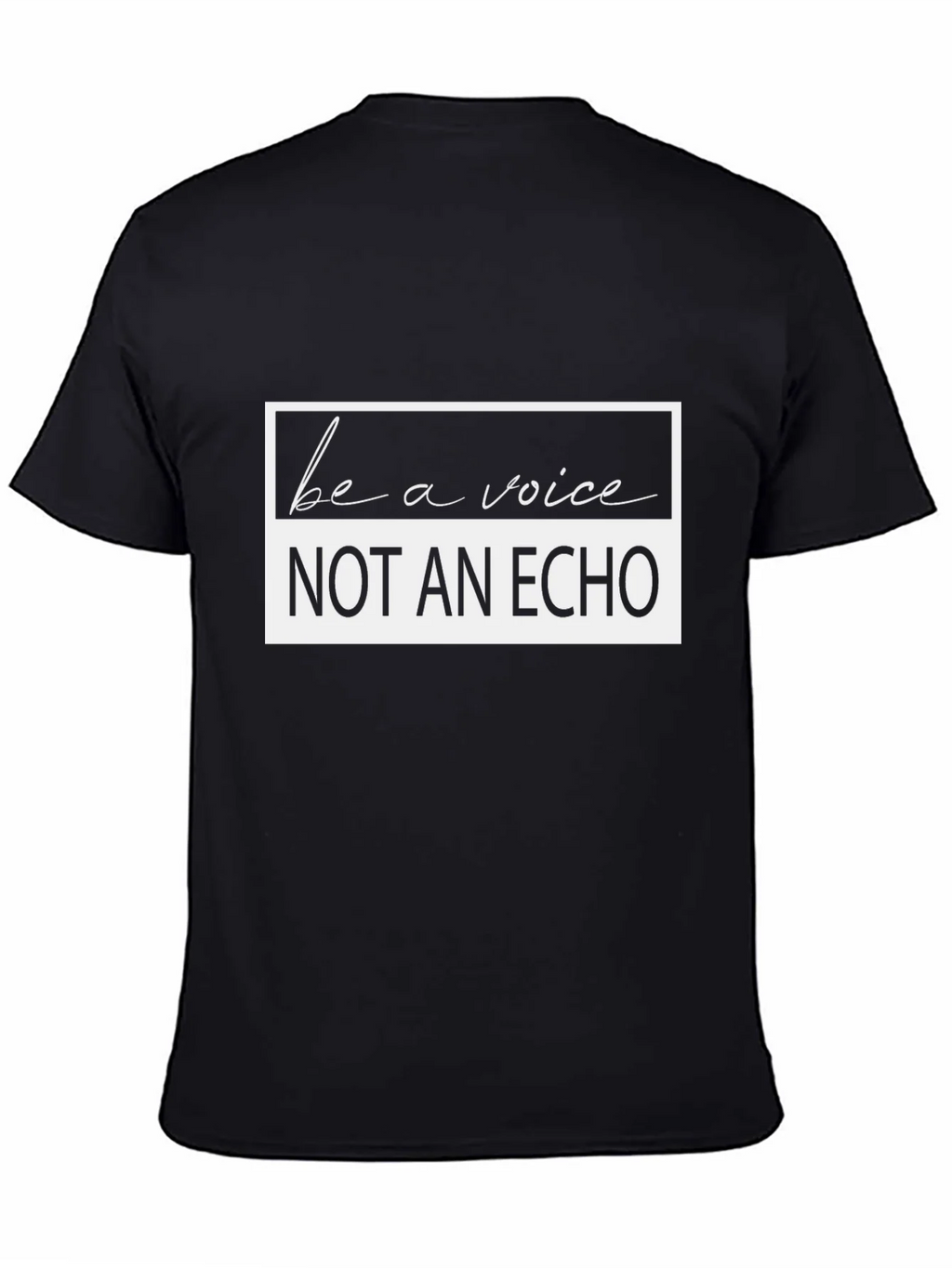 Be A Voice Graphic T-Shirt - Black