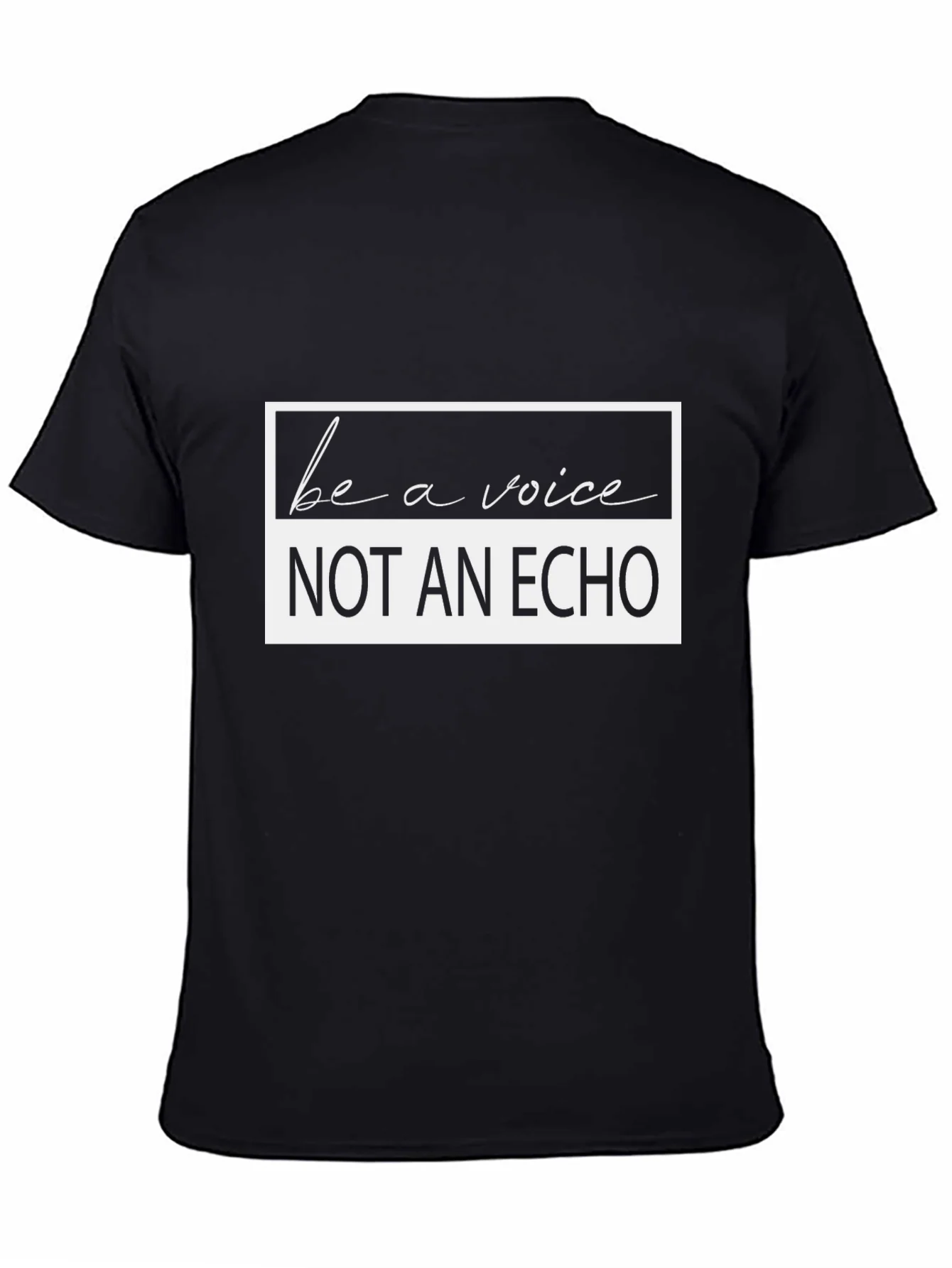 Be A Voice Graphic T-Shirt - Black