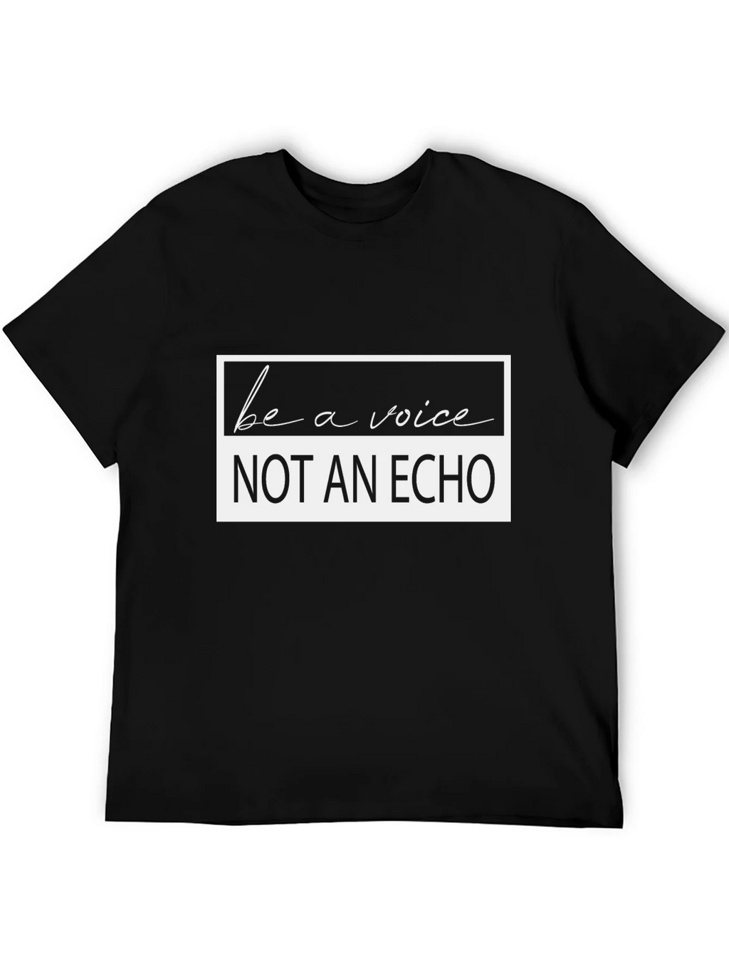 Be A Voice Graphic T-Shirt - Black