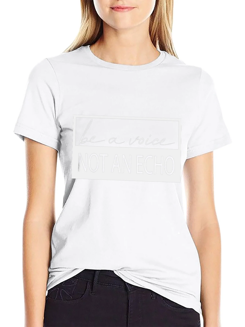 Be A Voice Graphic T-Shirt - Black