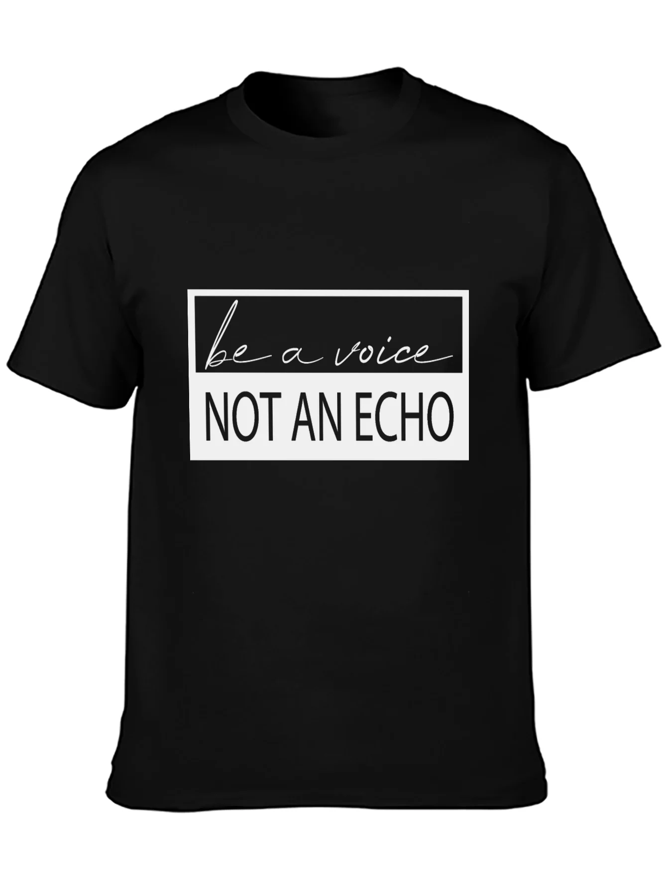 Be A Voice Graphic T-Shirt - Black