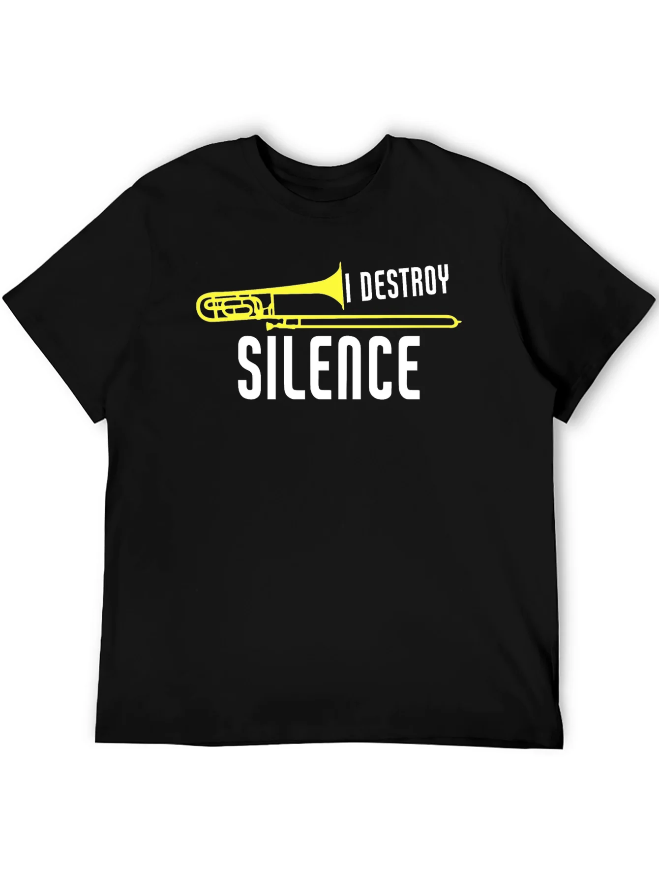 I Destroy Silence Trombone T-Shirt