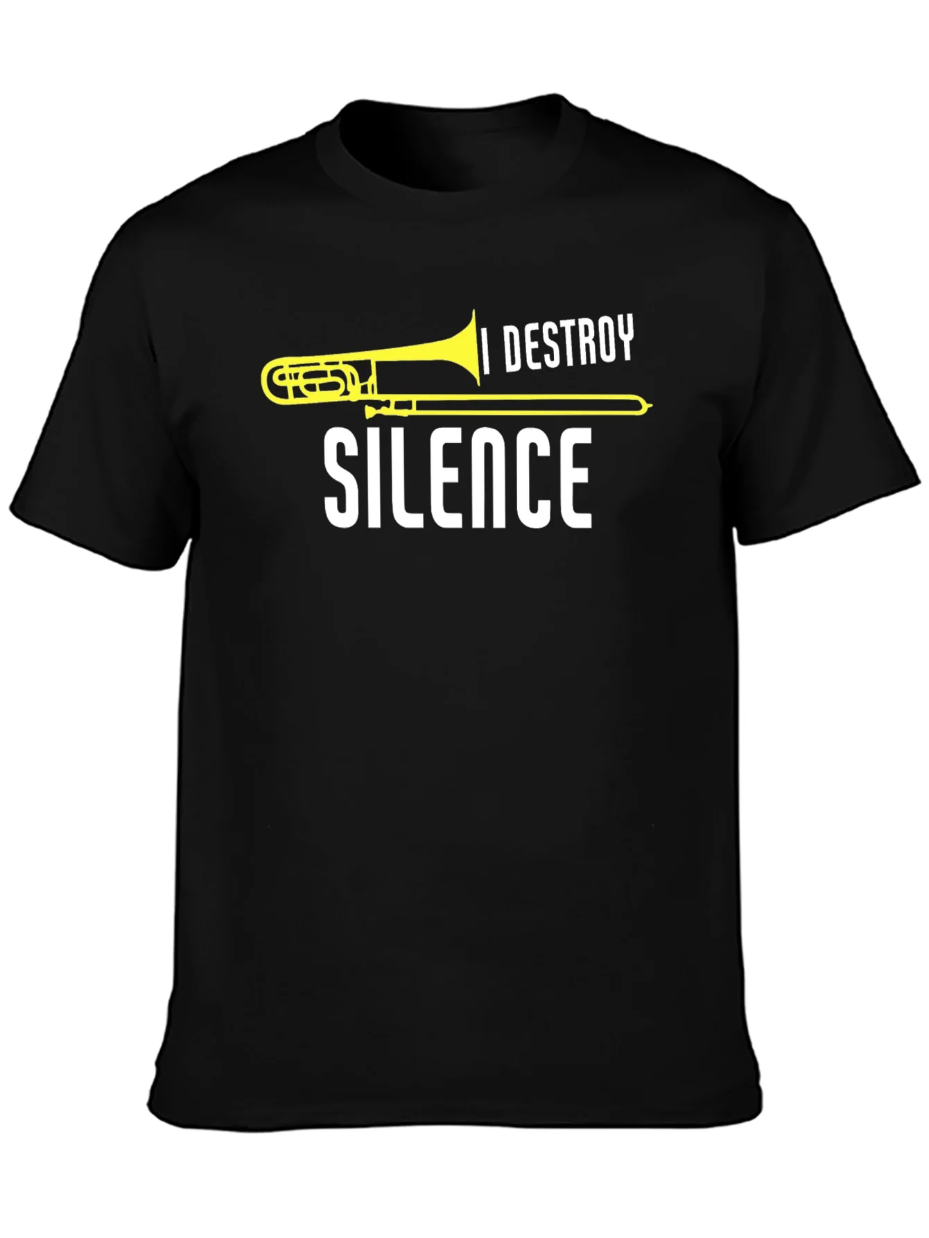I Destroy Silence Trombone T-Shirt